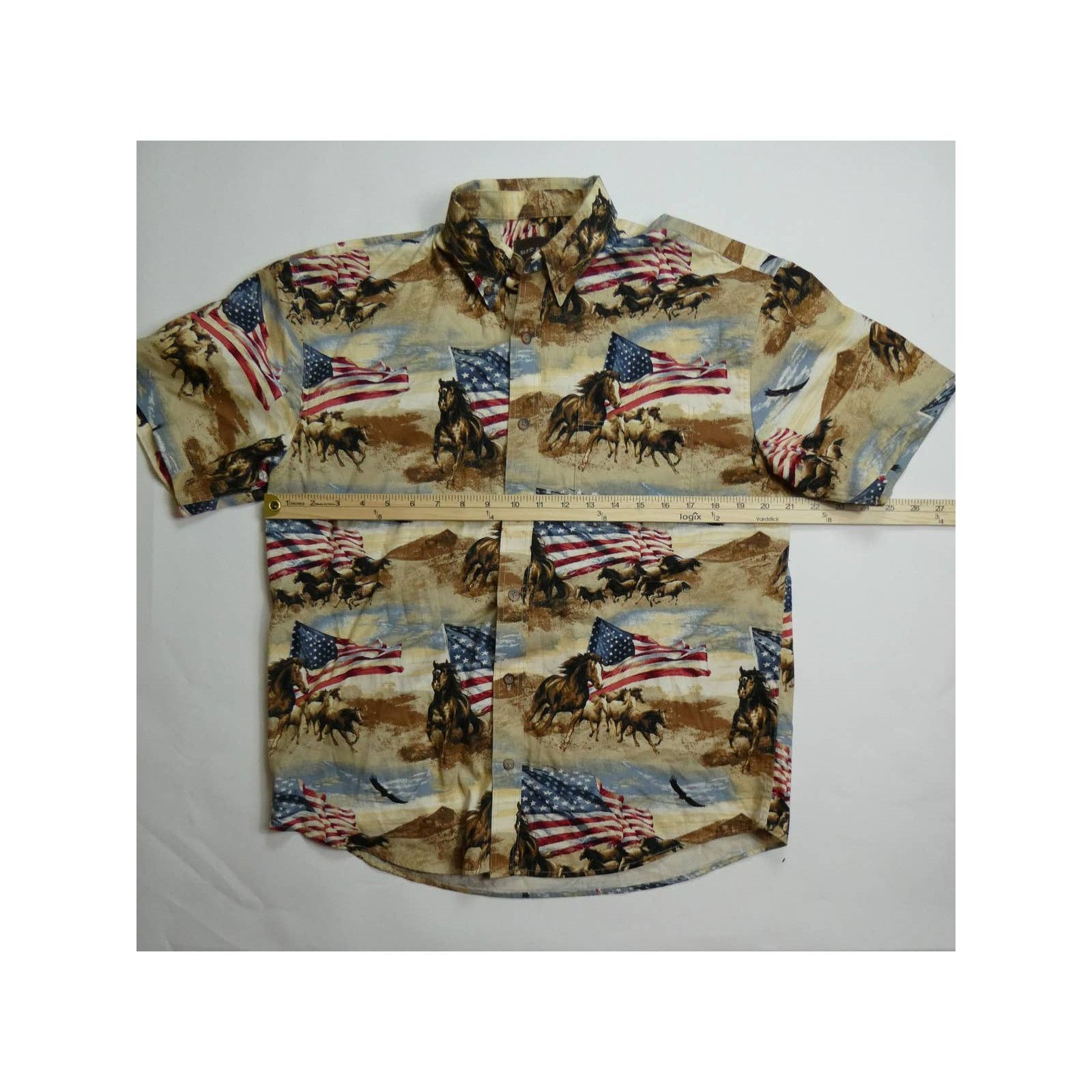 Bit & Bridle men's Bit & Bridle short sleeve shirt Western American large Size US L / EU 52-54 / 3 - 1 Thumbnail