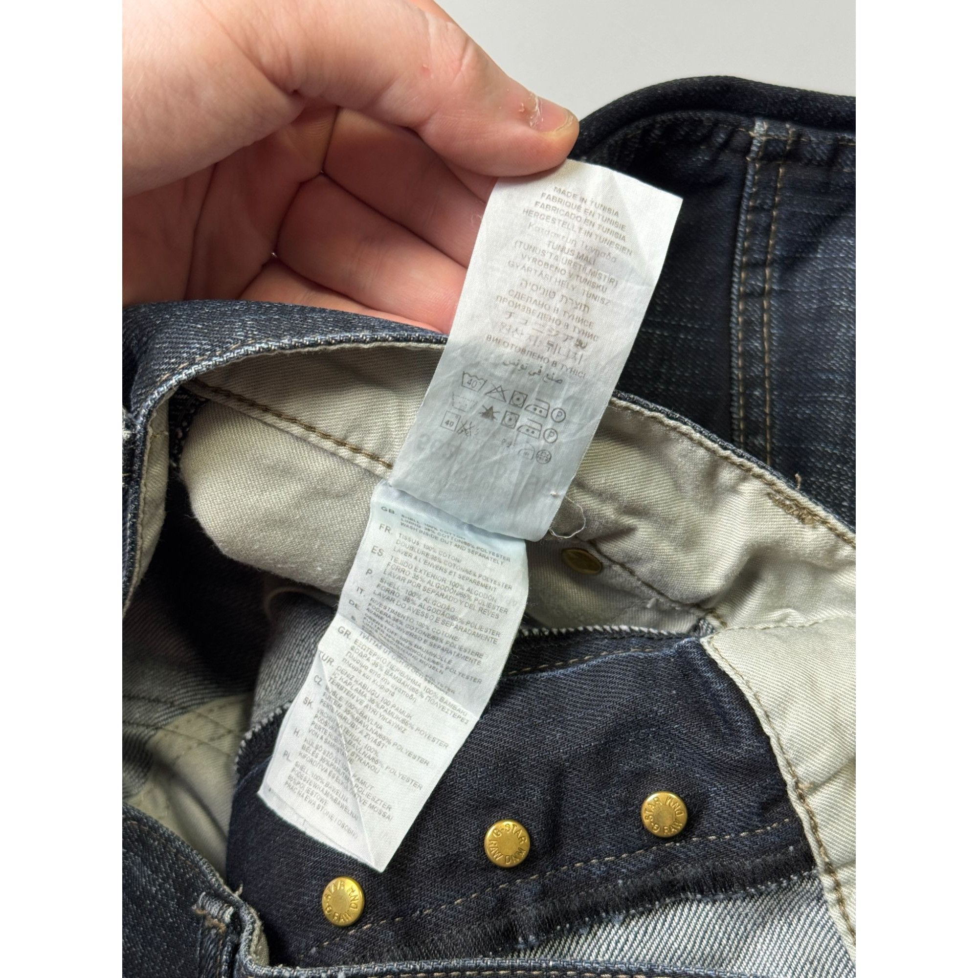 G-Star G-Star RAW Loose Fit Rap Denim Jeans Pants (Y1162) Size US 32 / EU 48 - 8 Thumbnail