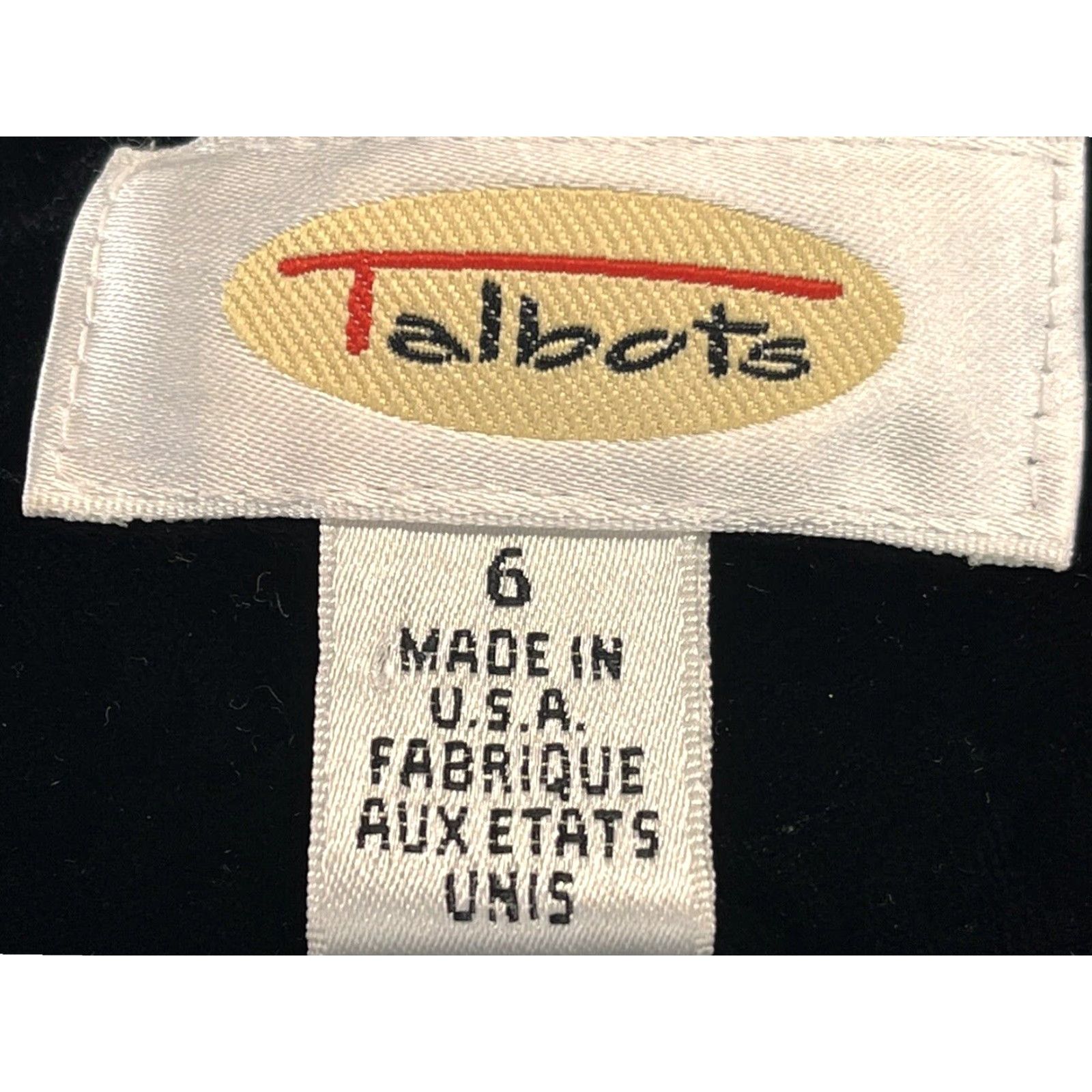 Talbots VINTAGE Talbots Black Velvet Jacket Sz 6 Womens Single Button Long Sleeve 90s Whimsigoth Size M / US 6-8 / IT 42-44 - 7 Thumbnail