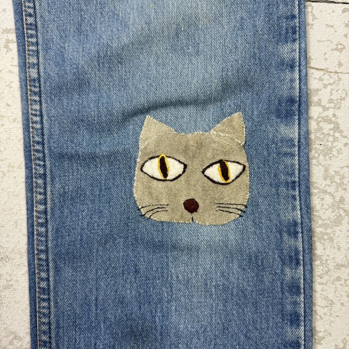 Levi's × Vintage 1996 Vintage Levis 510 Blue Jeans Cat Patch Jeans- sf1 Size US 29 - 6 Thumbnail