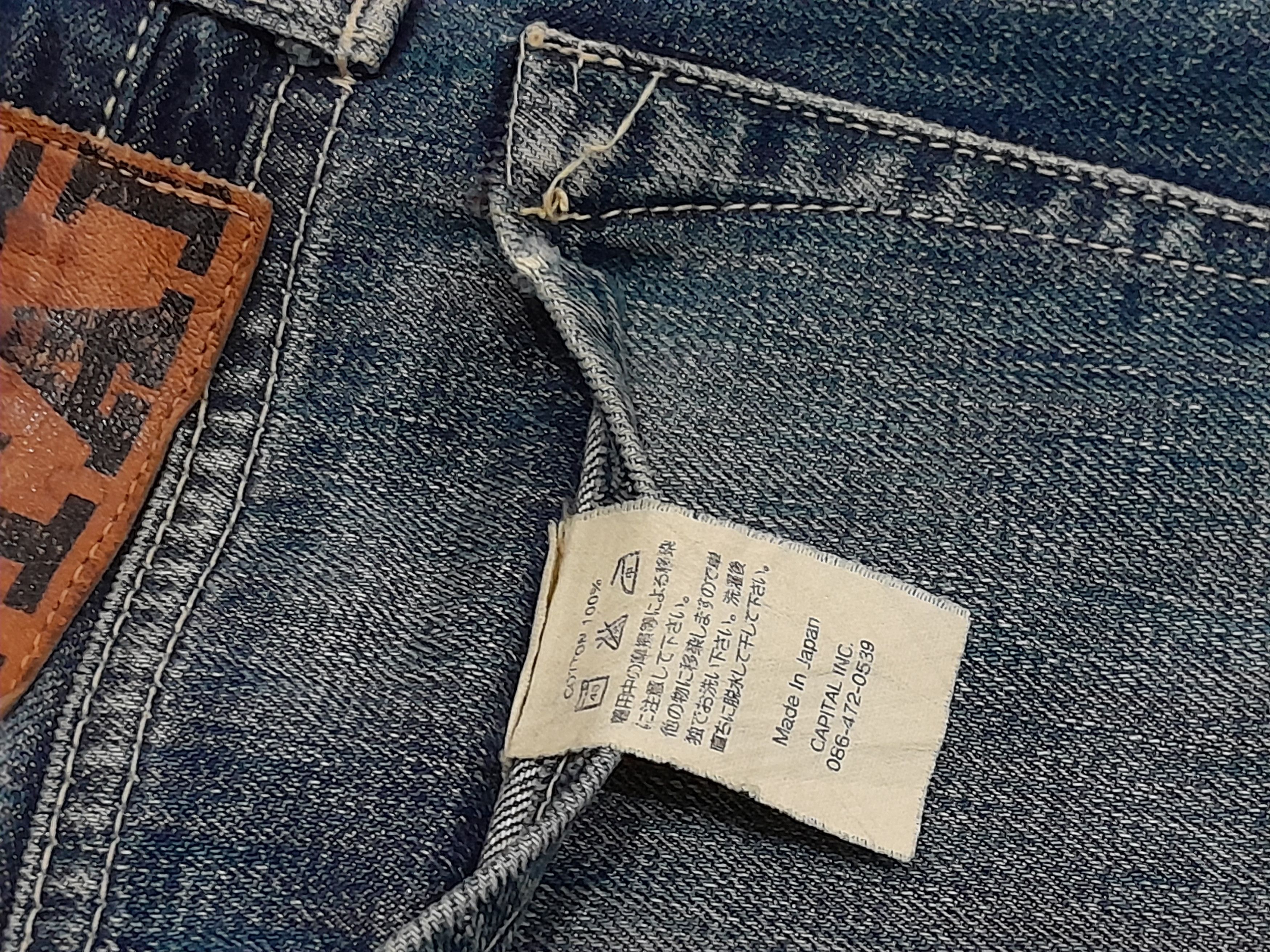 Japanese Brand KAPITAL jeans Selvedge Vintage Size US 33 - 20 Thumbnail