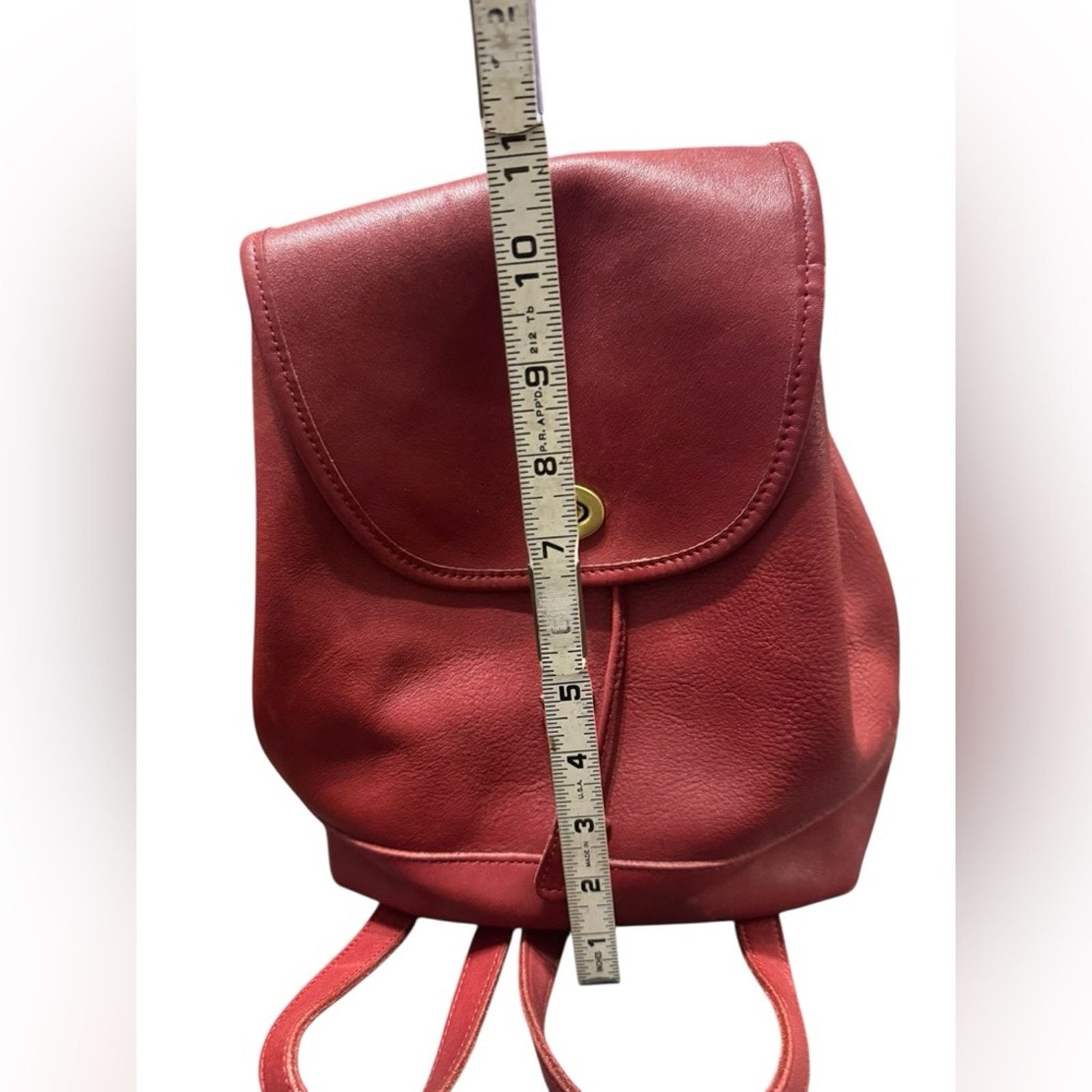 Coach VTG! Coach red leather daypack/back pack Size ONE SIZE - 3 Thumbnail