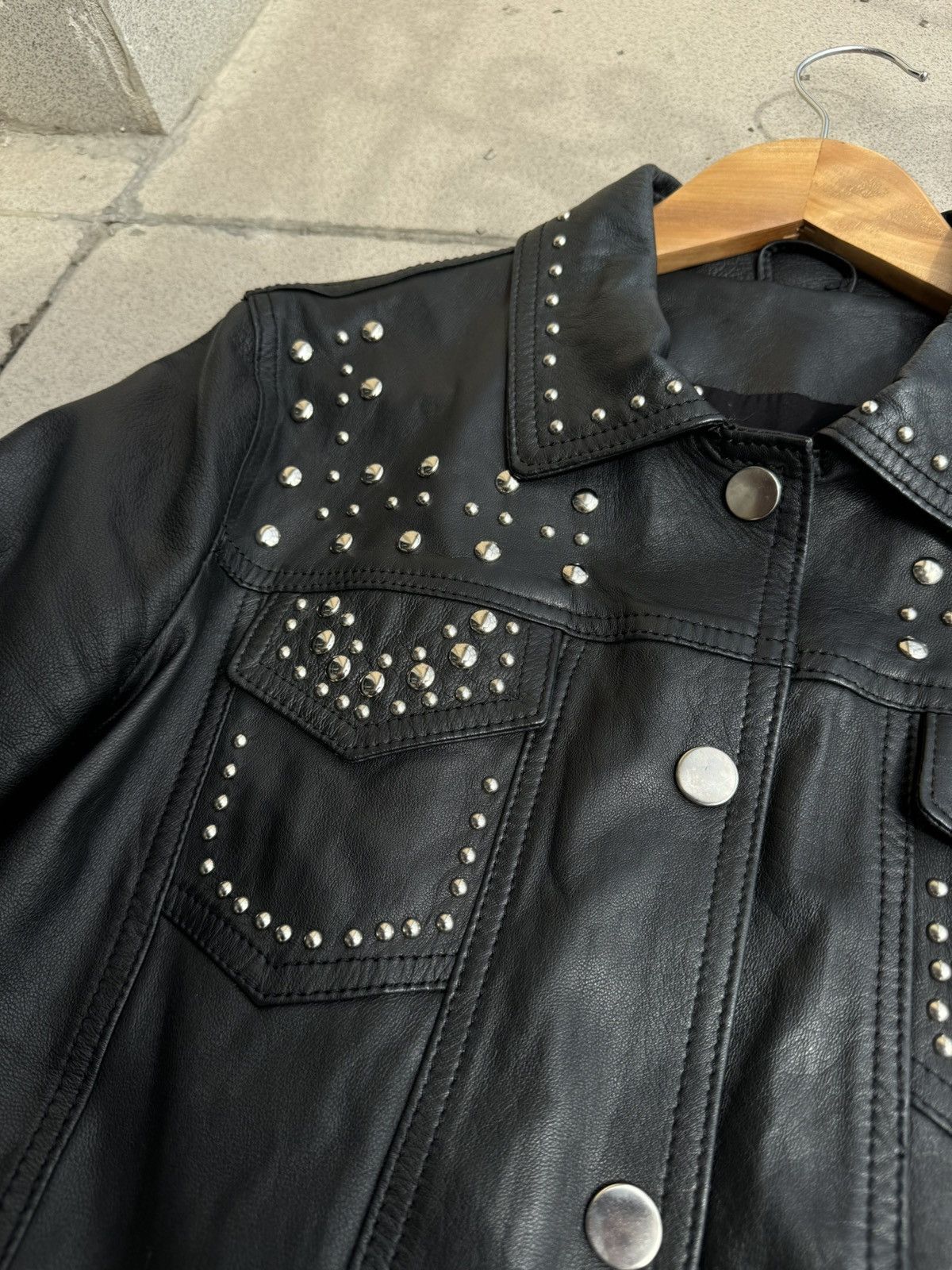Hedi Slimane Vintage Real Soft Leather Rivets Jacket Size US M / EU 48-50 / 2 - 3 Thumbnail