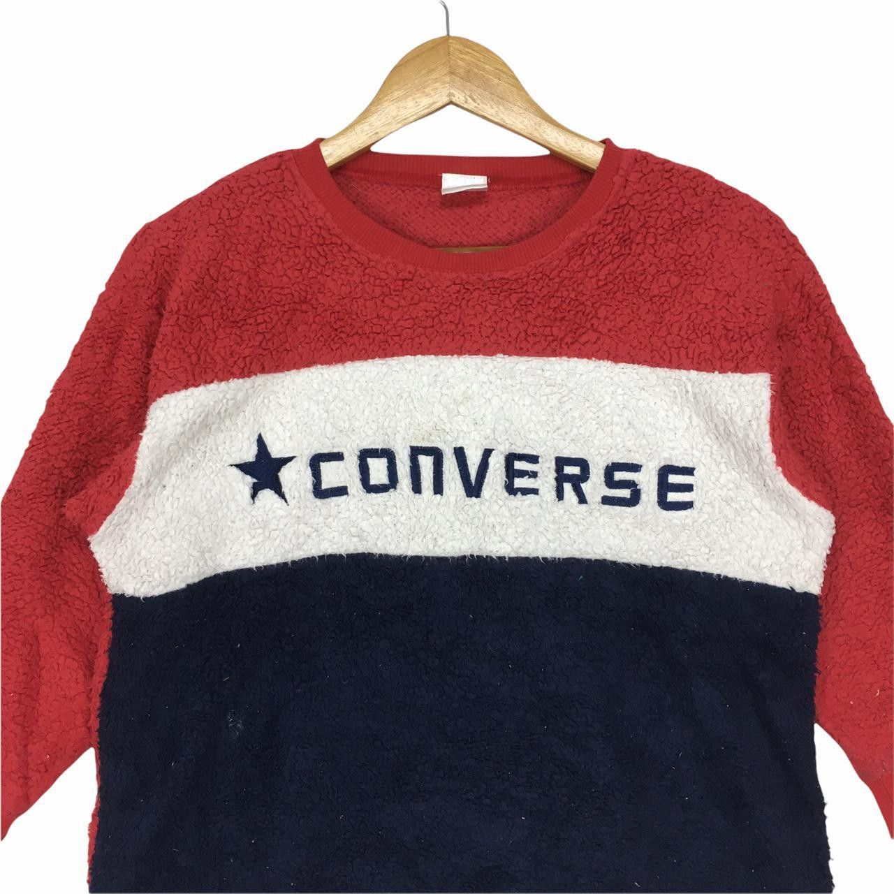 Converse Vtg CONVERSE Crewneck Fleece Sweatshirt Spell Out Jumper Size US XXS / EU 40 - 2 Thumbnail