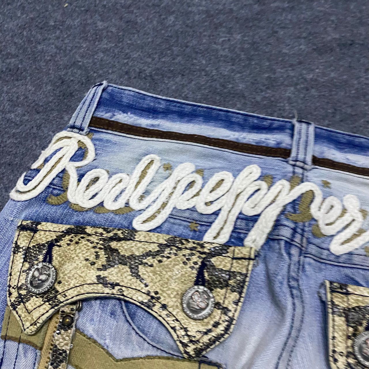 If Six Was Nine 💥Best Offer💥Vintage Red Pepper Punk Distressed Denim Size US 30 / EU 46 - 5 Thumbnail