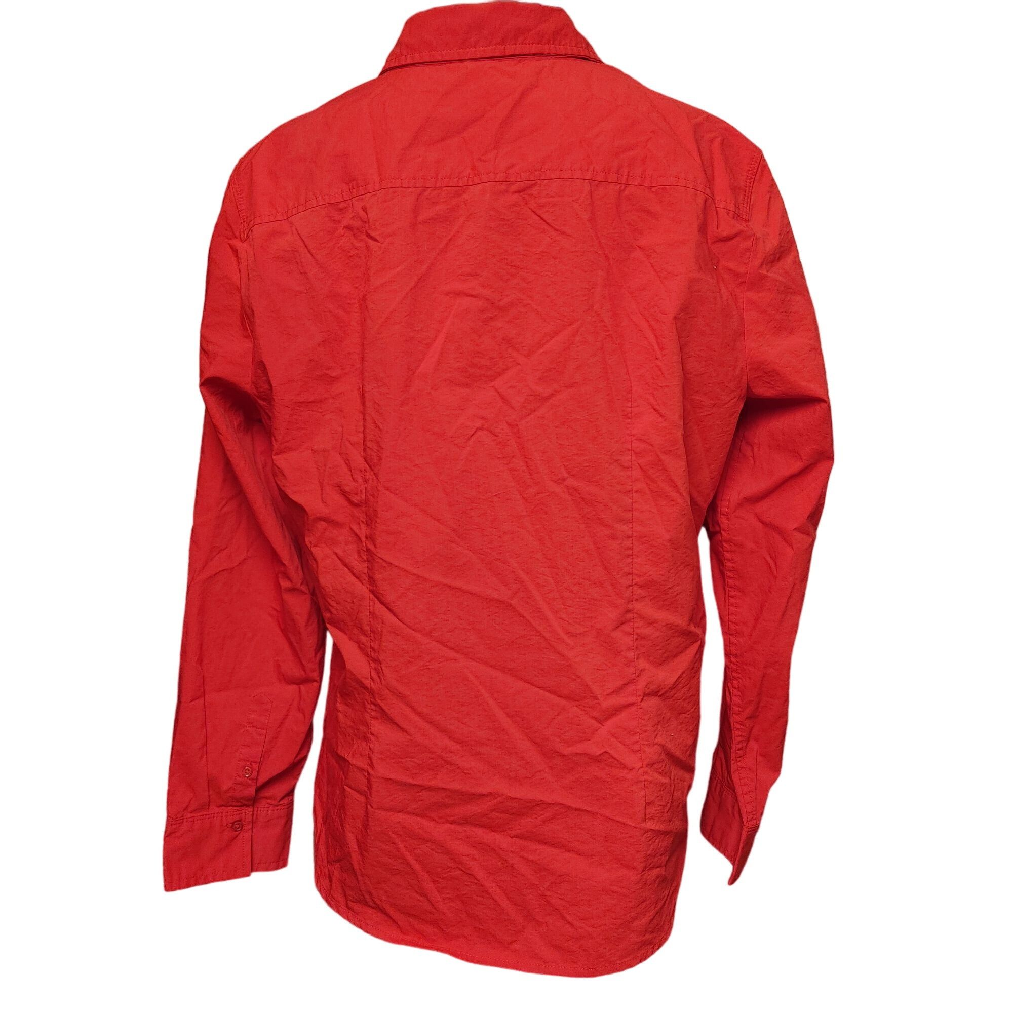 Other Time & Tru Women's Bright Red Long Sleeve Button Down Top XL Size XL / US 12-14 / IT 48-50 - 2 Thumbnail