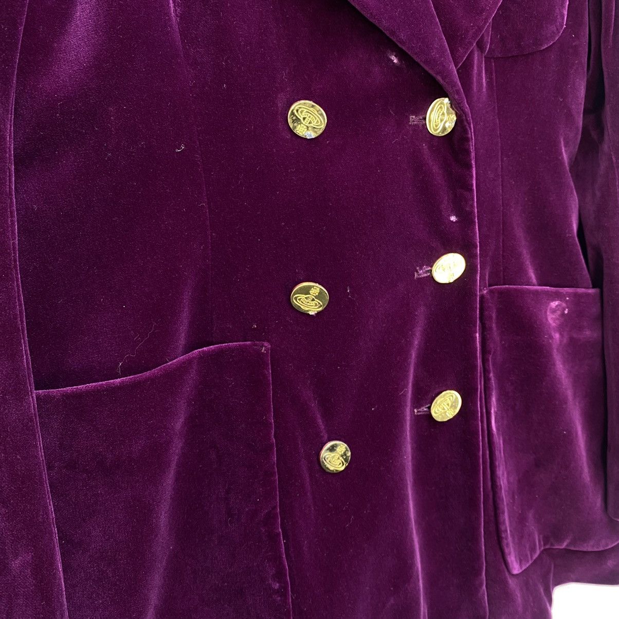 Vivienne Westwood 🔥Vintage Vivienne Westwood Velvet Double Breasted Jacket Size M / US 6-8 / IT 42-44 - 7 Thumbnail