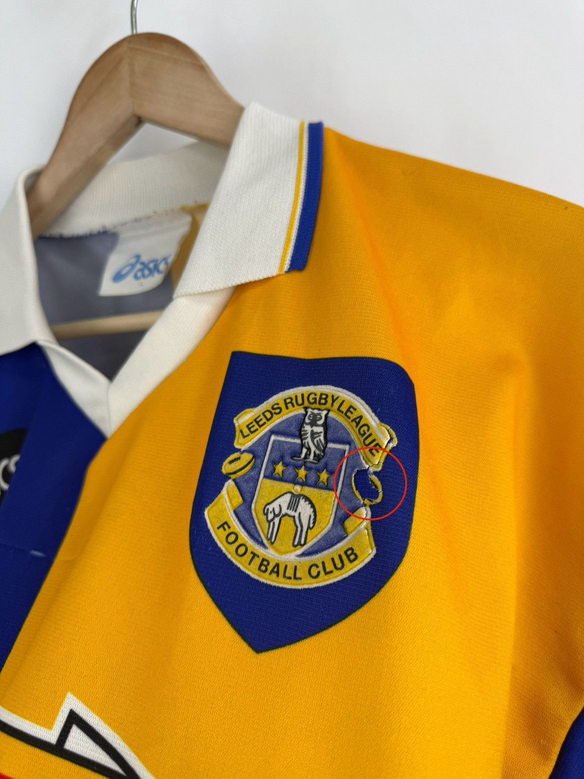 Asics 🇬🇧 Vintage 1995 Asics Leeds Rugby League T-Shirt Rare Retro Size US L / EU 52-54 / 3 - 13 Thumbnail