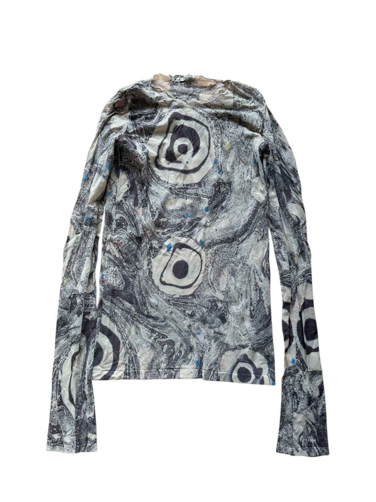 Acne Studios Acne Studios Abstract Mesh compress top Long Sleeve Size US S / EU 44-46 / 1 - 1 Thumbnail