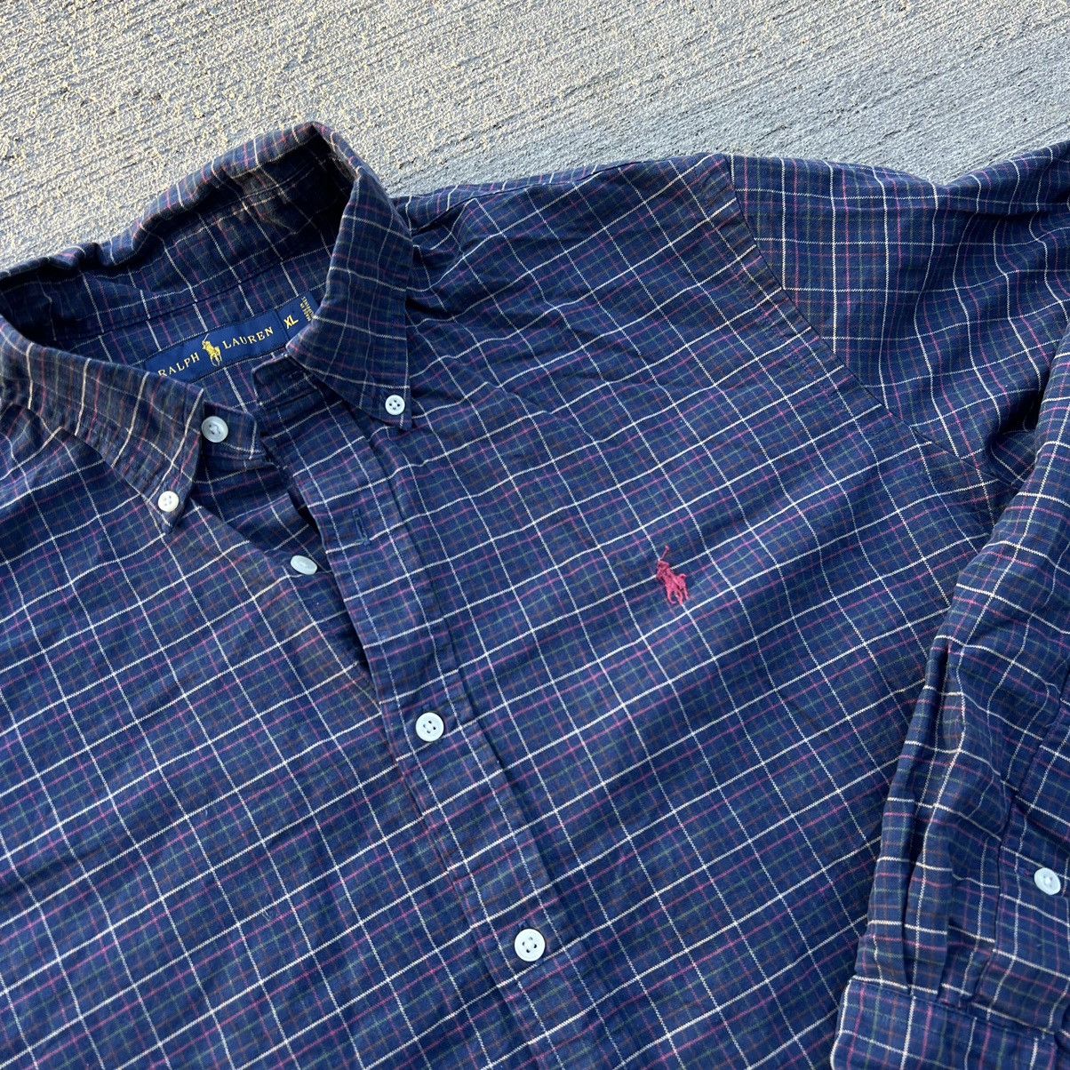 Polo Ralph Lauren × Ralph Lauren Polo Ralph Lauren Checkered Shirt Classic Fit Size Xl Size US XL / EU 56 / 4 - 5 Thumbnail