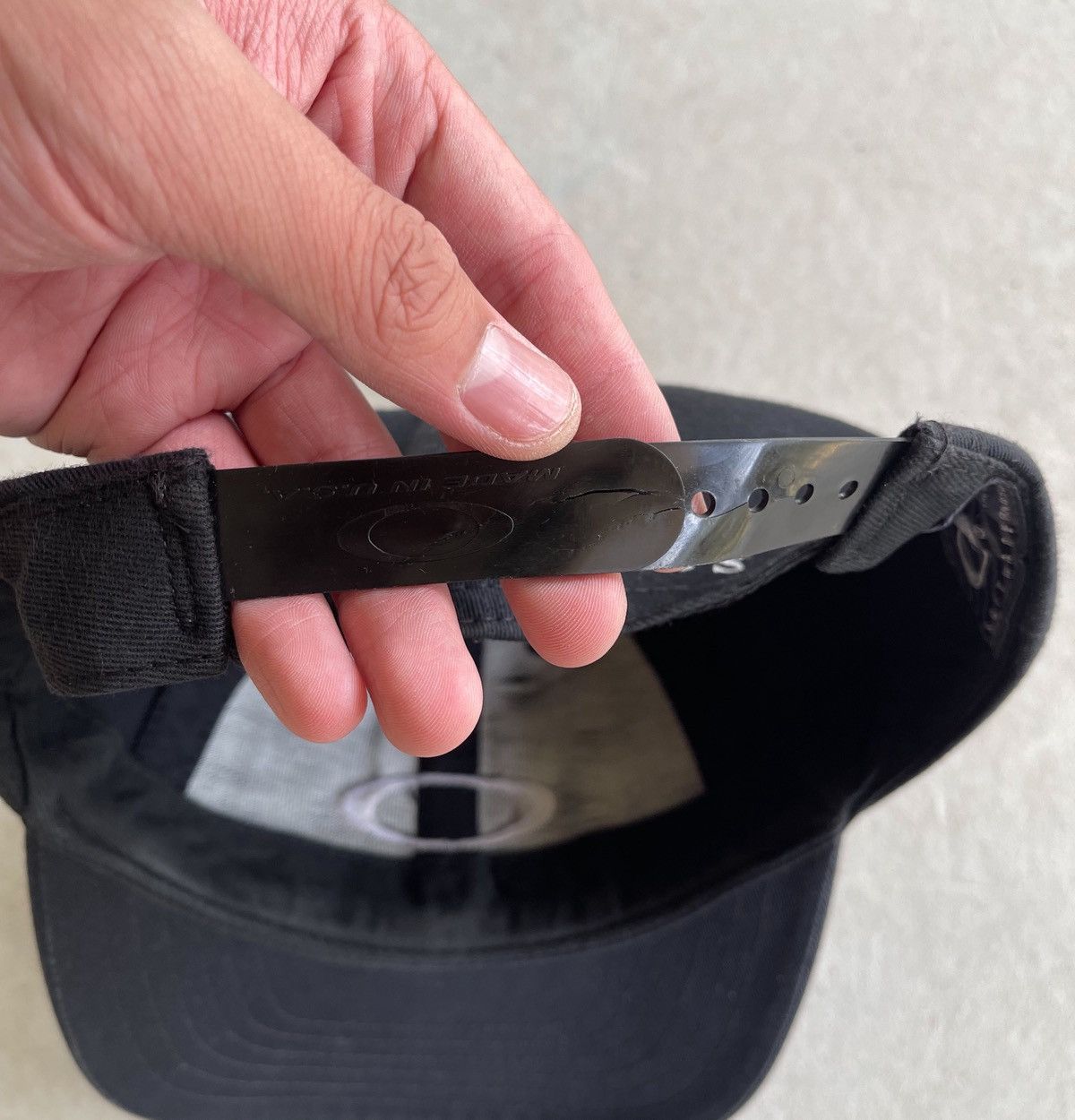 Oakley Vintage 90s Black Oakley Software Hat Cap – Made in USA Size ONE SIZE - 6 Thumbnail