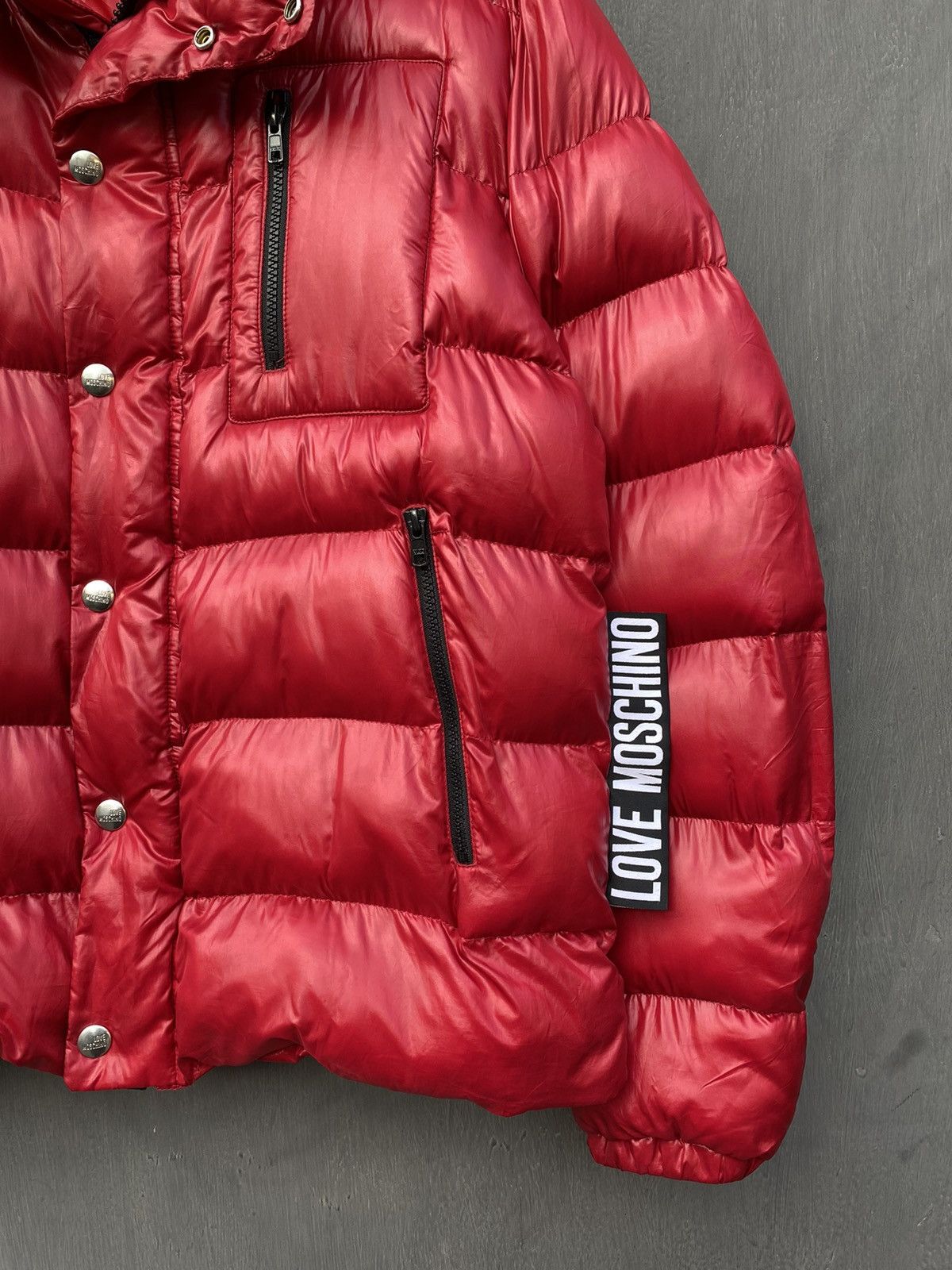Moschino Love Moschino puffer red jacket size 40 Size S / US 4 / IT 40 - 2 Thumbnail