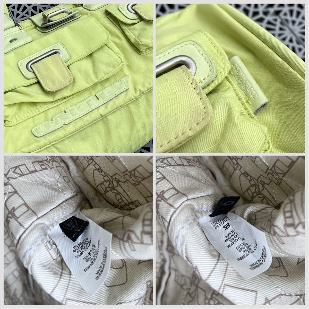 Oakley 🔥 Rare Vintage OAKLEY Y2K Multi Pocket Cargo Bag Rave Size ONE SIZE - 7 Thumbnail