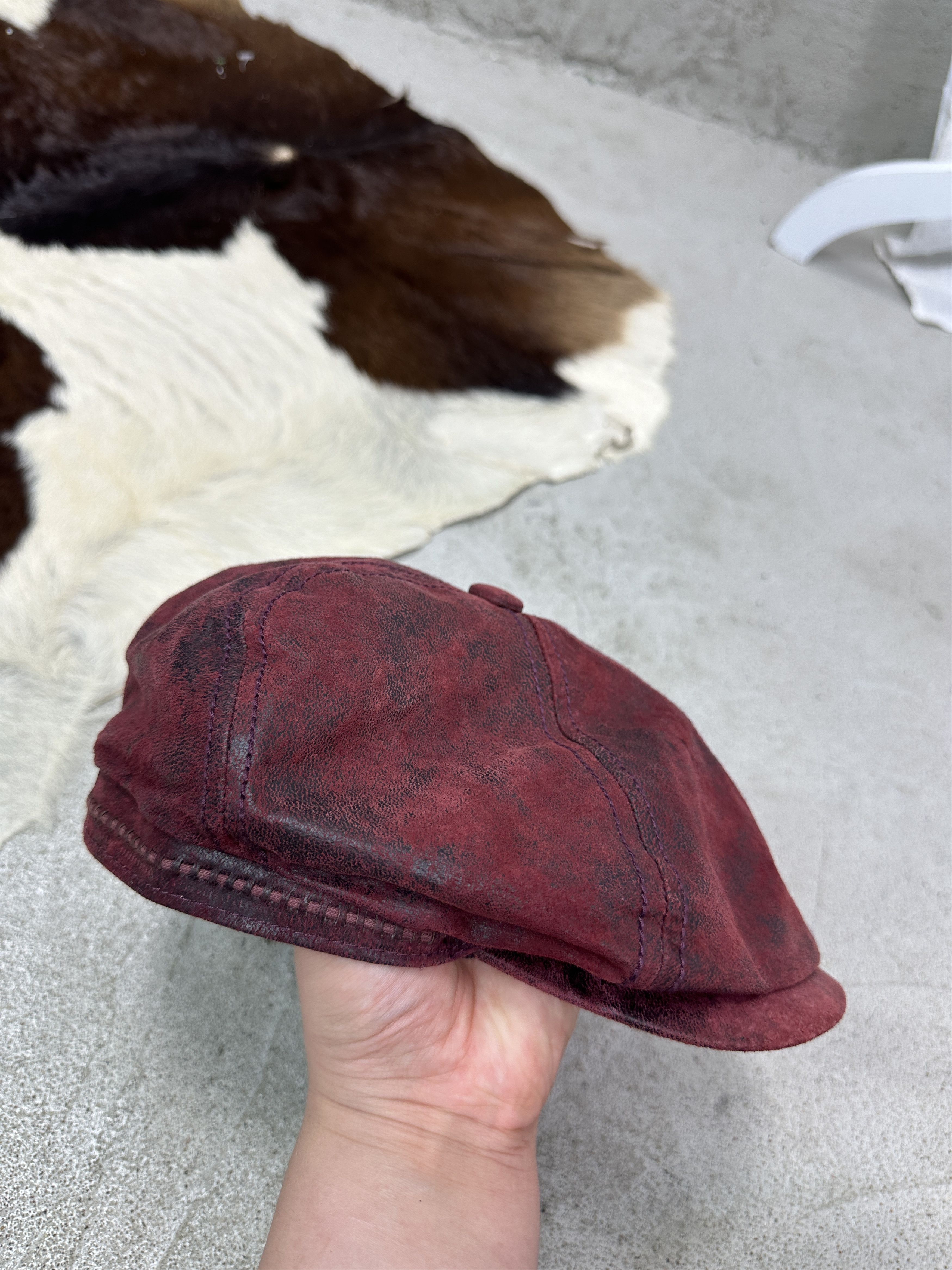 Stetson Vintage Streetwear Old School Stetson Flat Cap Y2K Size 36 - 2 Thumbnail