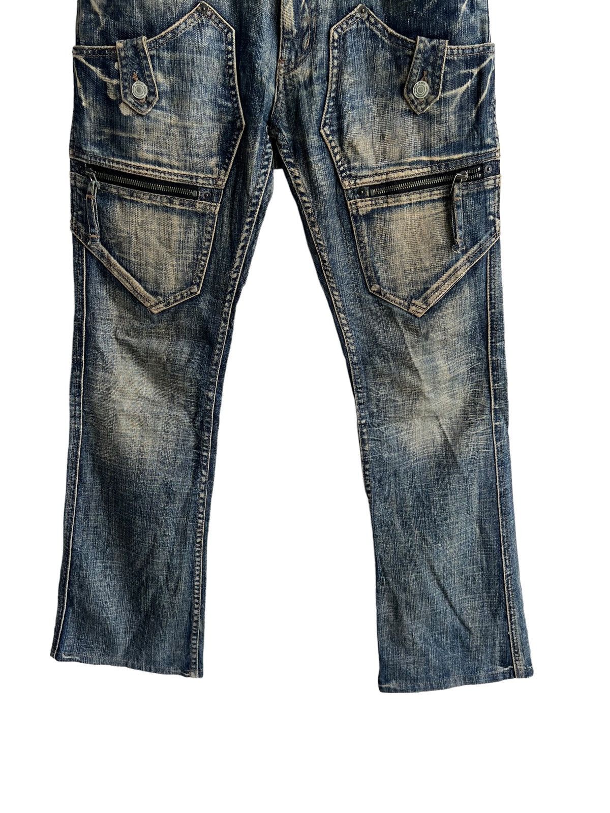 Hysteric Glamour 1990s Edge Rupert 🇯🇵 Gun Pockets Flared Denim Size US 32 / EU 48 - 6 Thumbnail
