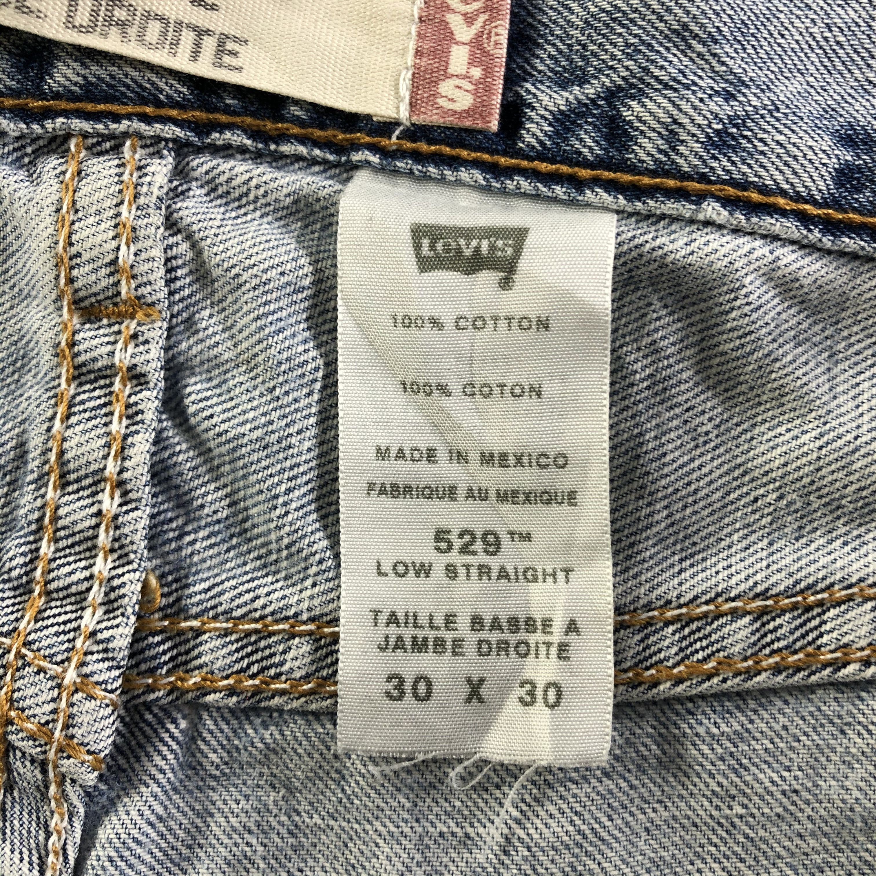 Levi's × Vintage Vintage Blue Wash Levis 529 Jeans-JM3376 Size 33" - 10 Thumbnail