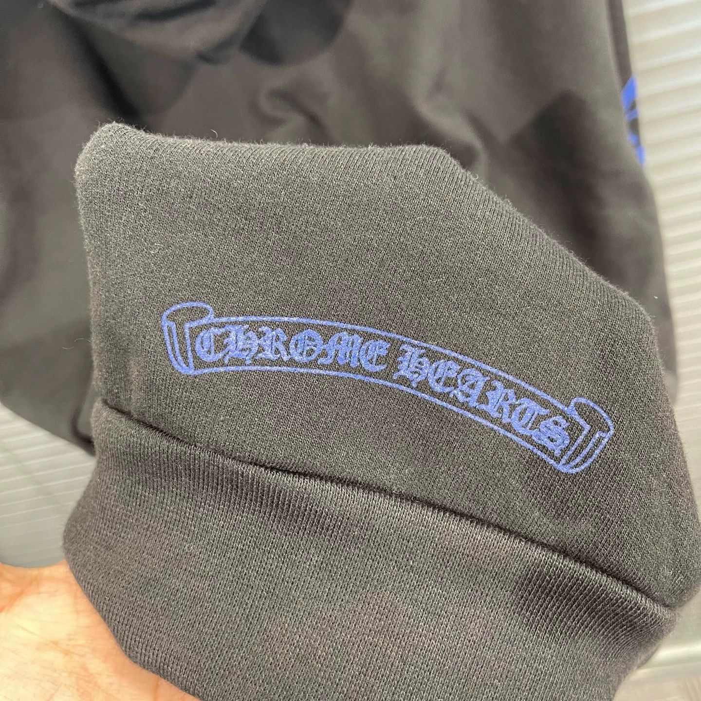 Chrome Hearts Chrome Hearts Black & Blue Subtle Sanskrit Script Hoodie M Size US M / EU 48-50 / 2 - 6 Thumbnail