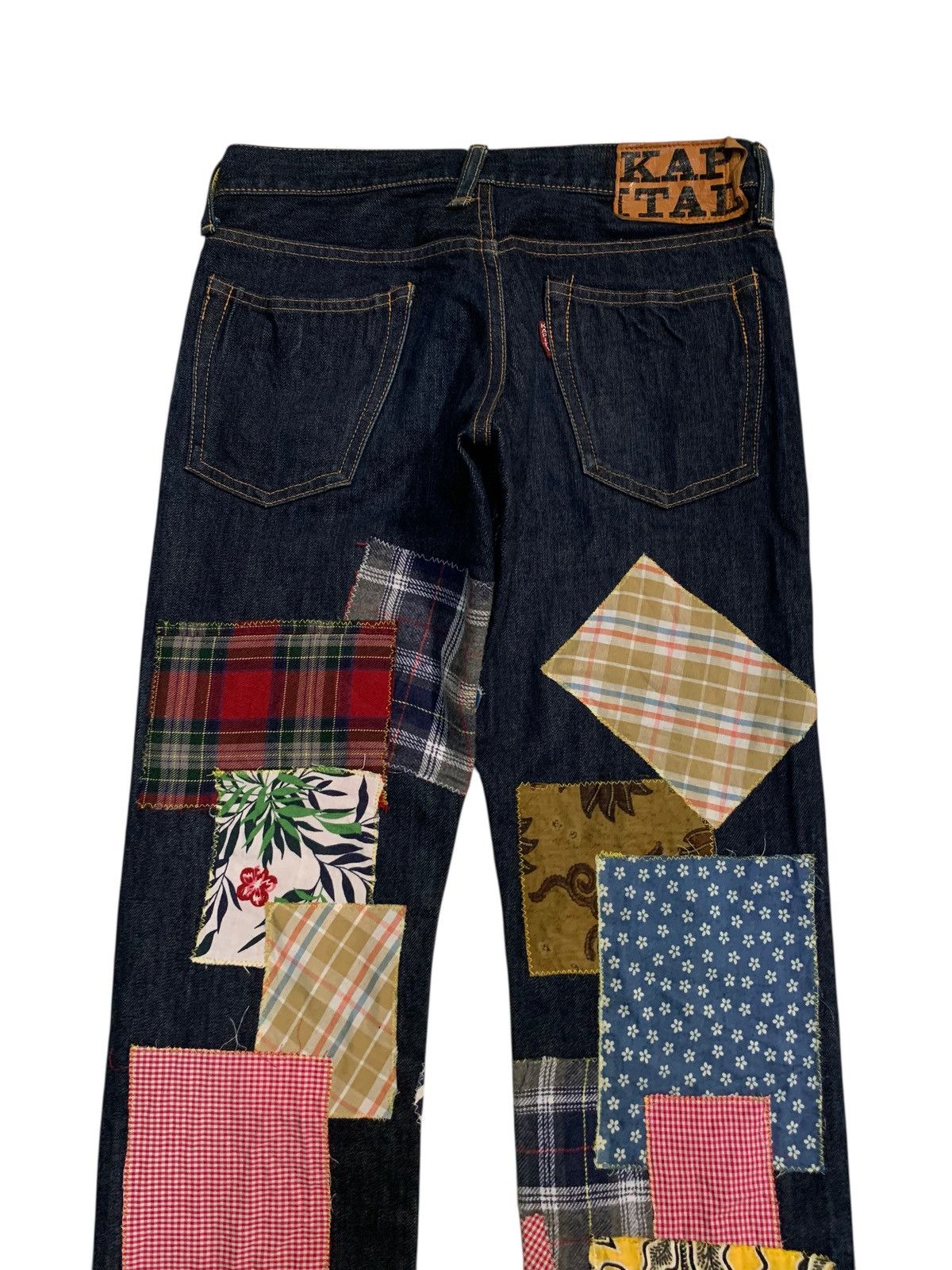 Kapital KAPITAL PATCHWORK HIPPIES STYLE REWORK JAPANESE INSANE DENIM Size US 29 - 8 Thumbnail