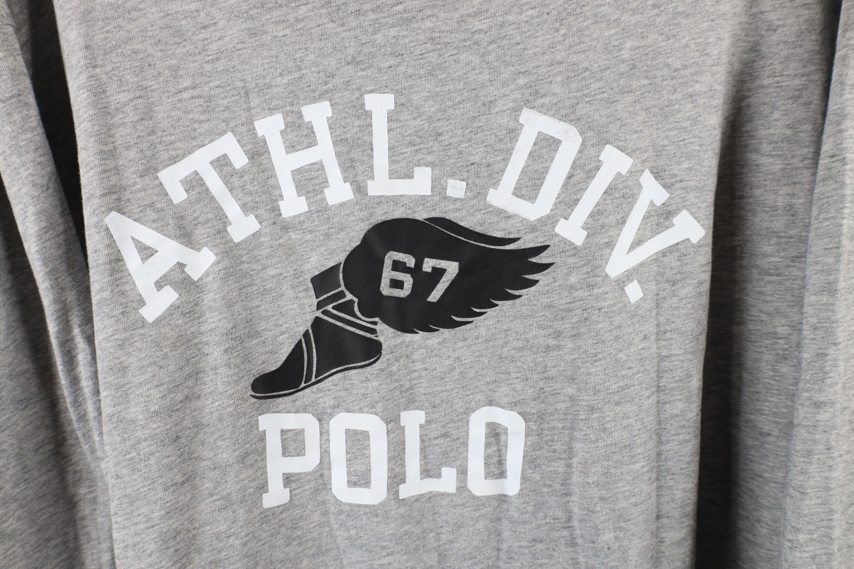 Ralph Lauren Vintage Ralph Lauren Winged Track Shoe Long Sleeve T-Shirt Size US XXL / EU 58 / 5 - 4 Thumbnail