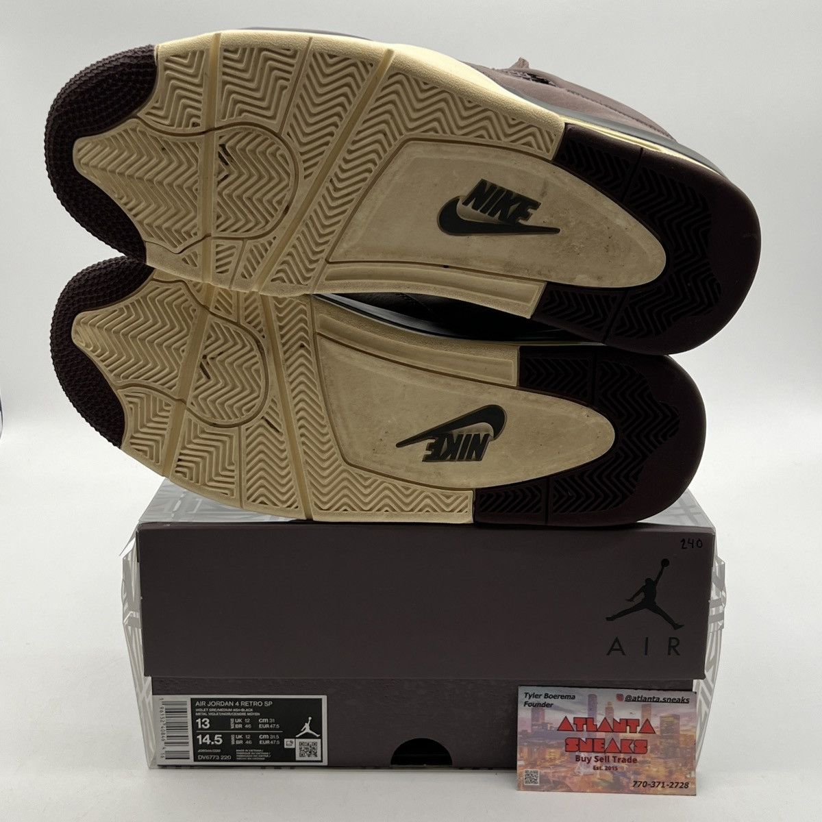 Jordan Brand A Ma Maniére air Jordan 4 Violet Ore Size US 13 / EU 46 - 8 Thumbnail
