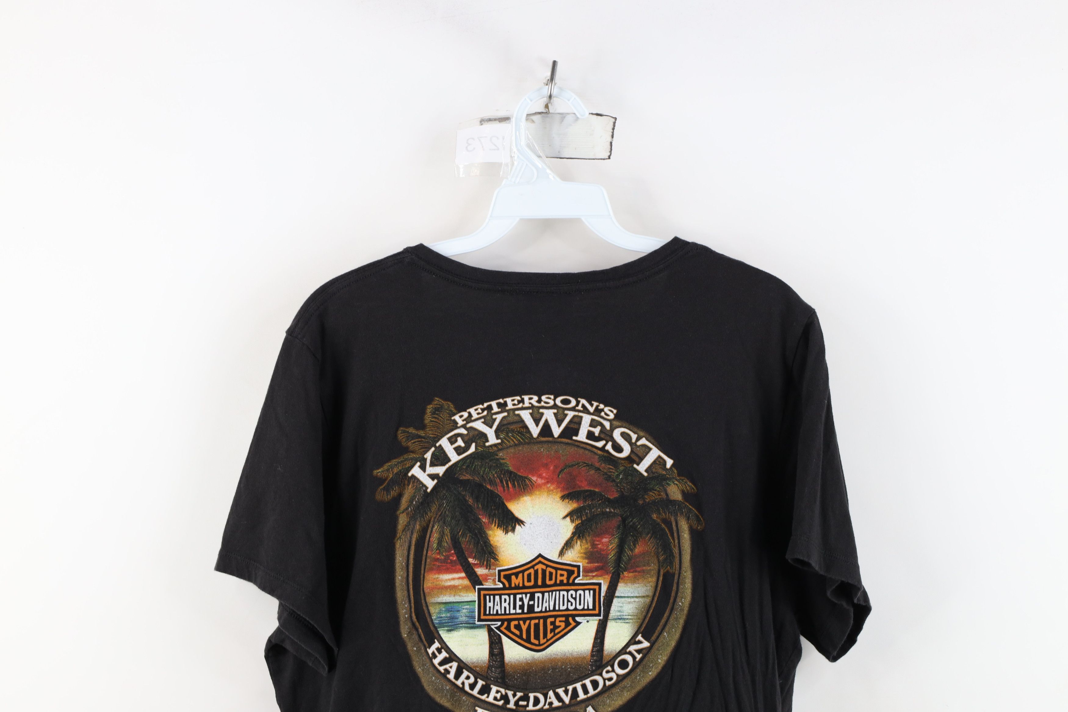 Harley Davidson Vintage Y2K Harley Davidson Spell Key West Florida T-Shirt Size XXL / US 16-18 / IT 52-54 - 15 Thumbnail