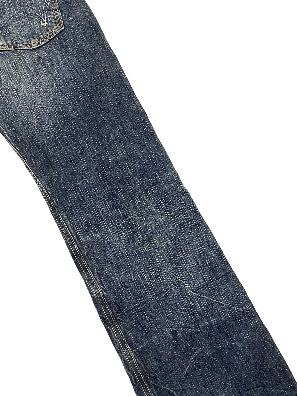 Edwin Stone Wash Jeans Edwin Japan Faded Distress Slim 8🟦2 Size US 31 - 13 Thumbnail