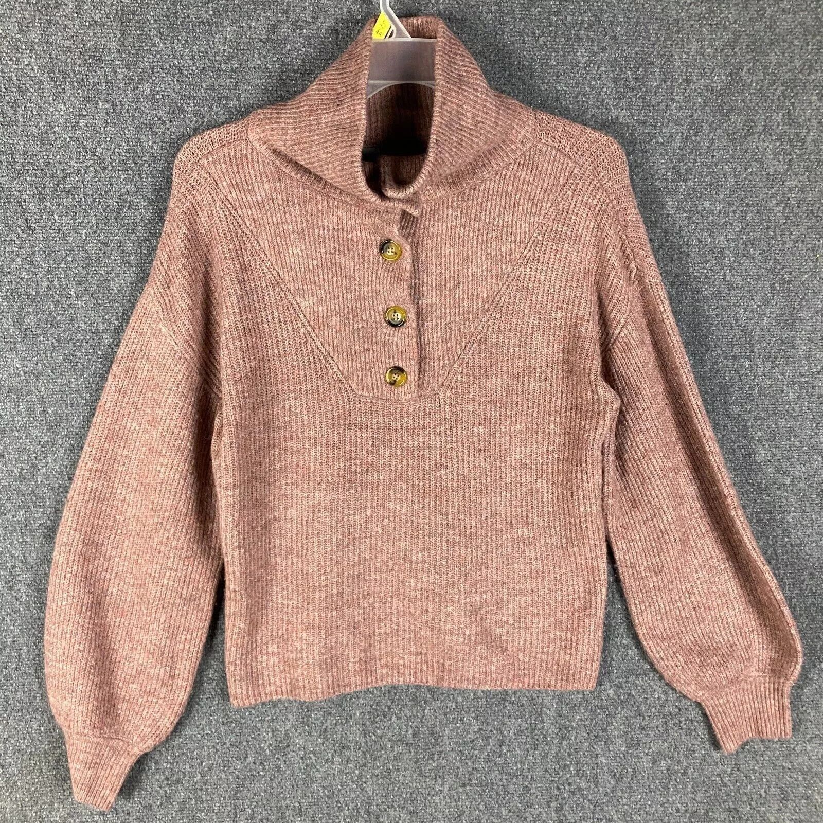 Other Marled Sweater Women's Medium Knit Henley Acrylic Blend M Size M / US 6-8 / IT 42-44 - 1 Thumbnail