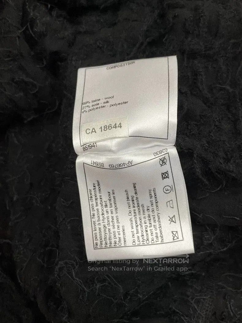 Chanel Chanel 22A Black Furry Jacket. Size US M / EU 48-50 / 2 - 7 Thumbnail