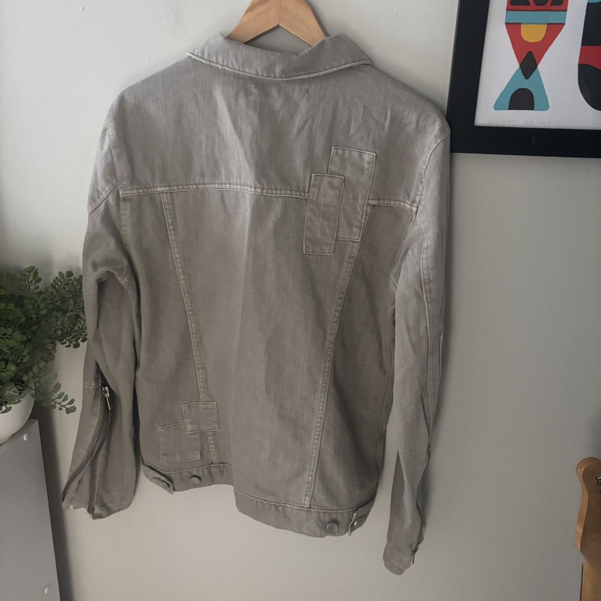Elwood Beige Elwood Button Up Denim Jacket Size Medium Size US M / EU 48-50 / 2 - 3 Thumbnail