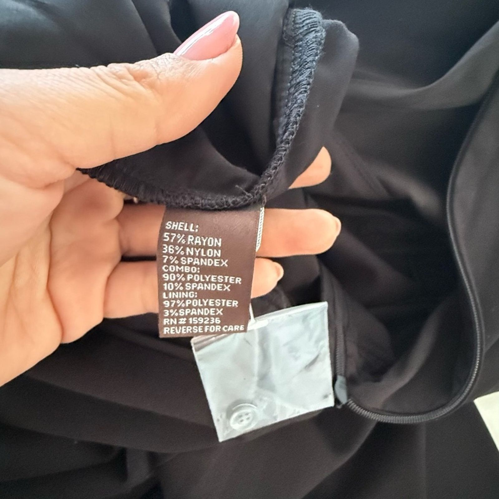 J.McLaughlin J. McLaughlin Black Jumpsuit Pockets, Back Zip- Size 4 Size 27" / US 4 / IT 40 - 3 Thumbnail