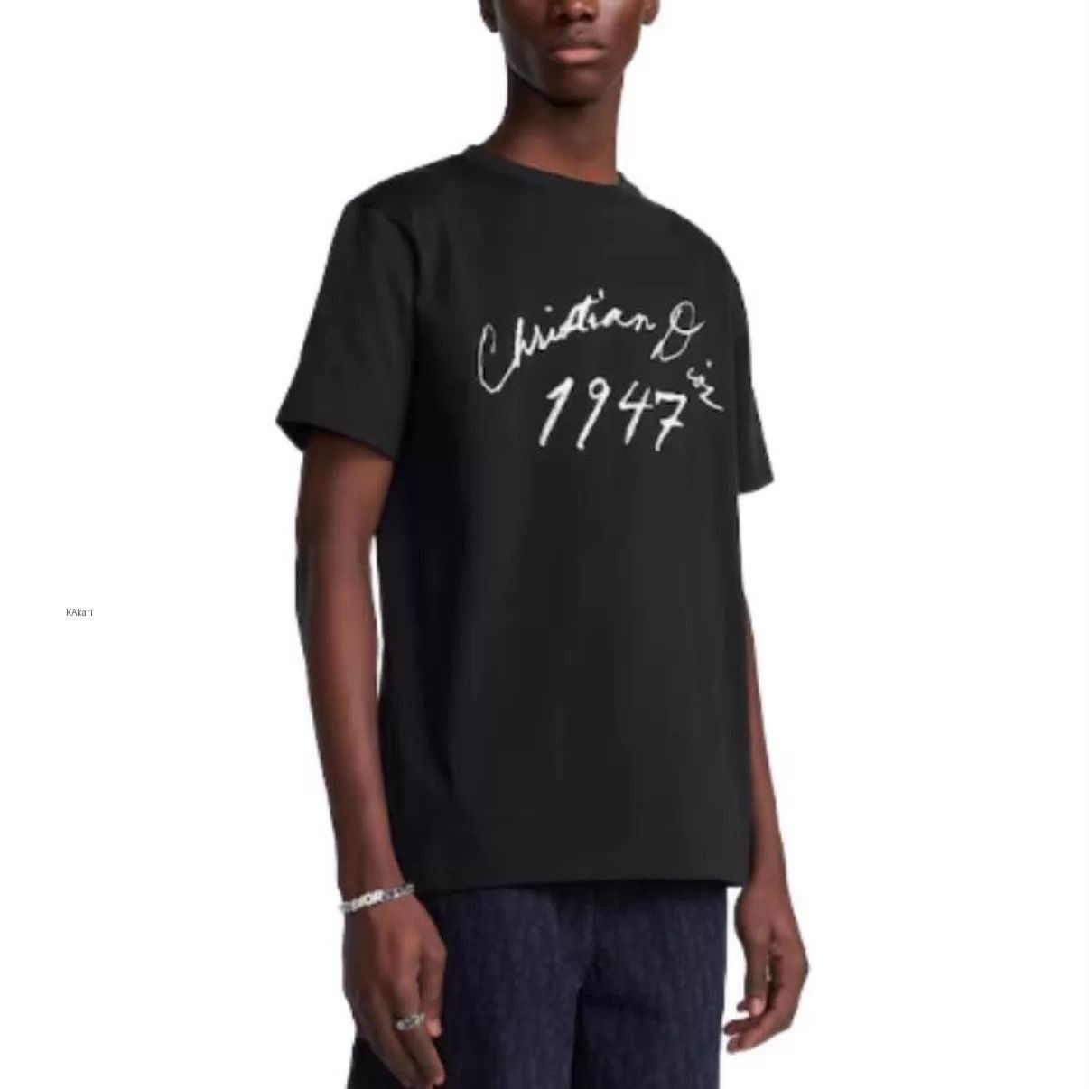 Dior Black Short Sleeve Graphic Print T-Shirt Size US L / EU 52-54 / 3 - 6 Thumbnail