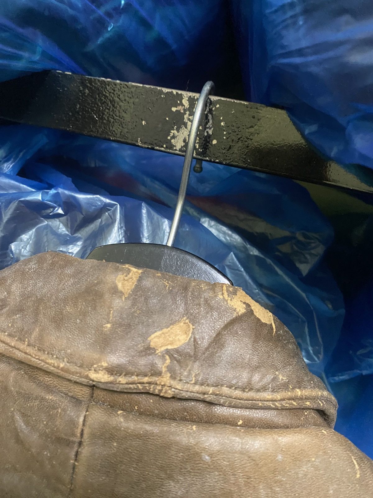 Other Vintage “King of Shot Down” Bomber Leather Jacket Aircraft Size US L / EU 52-54 / 3 - 14 Thumbnail