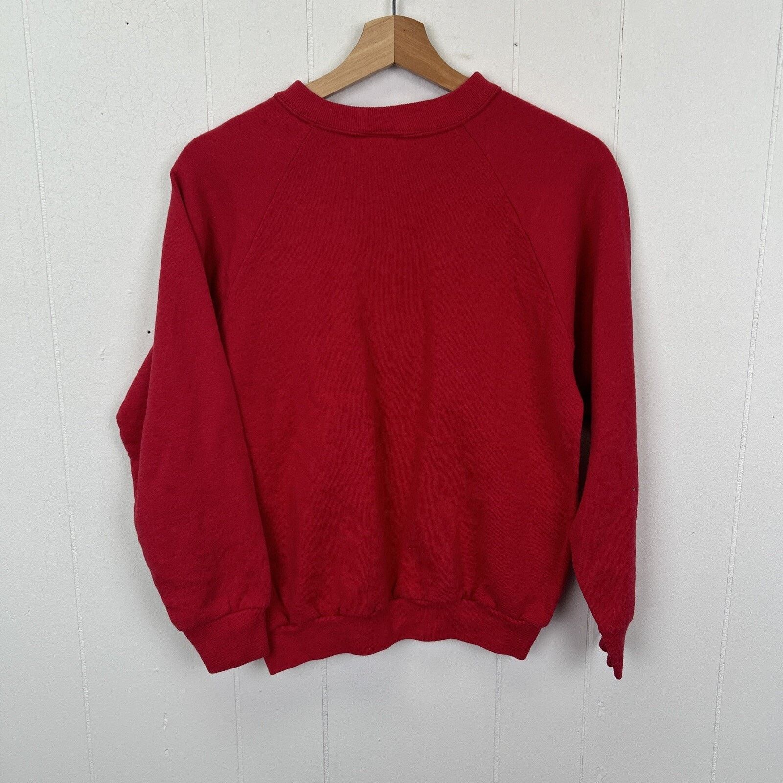 Fruit Of The Loom Fruit Of The Loom Vintage Red Blank Women’s Pullover Size M Size M / US 6-8 / IT 42-44 - 7 Thumbnail