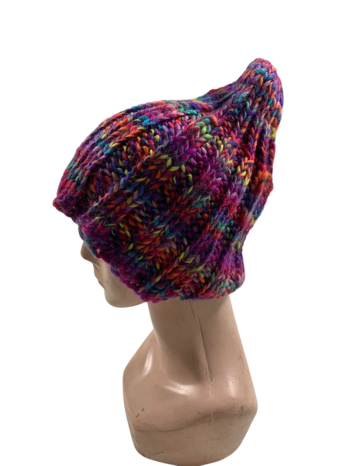 Kapital Crochet knitted handmade beanie hats rare Size ONE SIZE - 2 Thumbnail