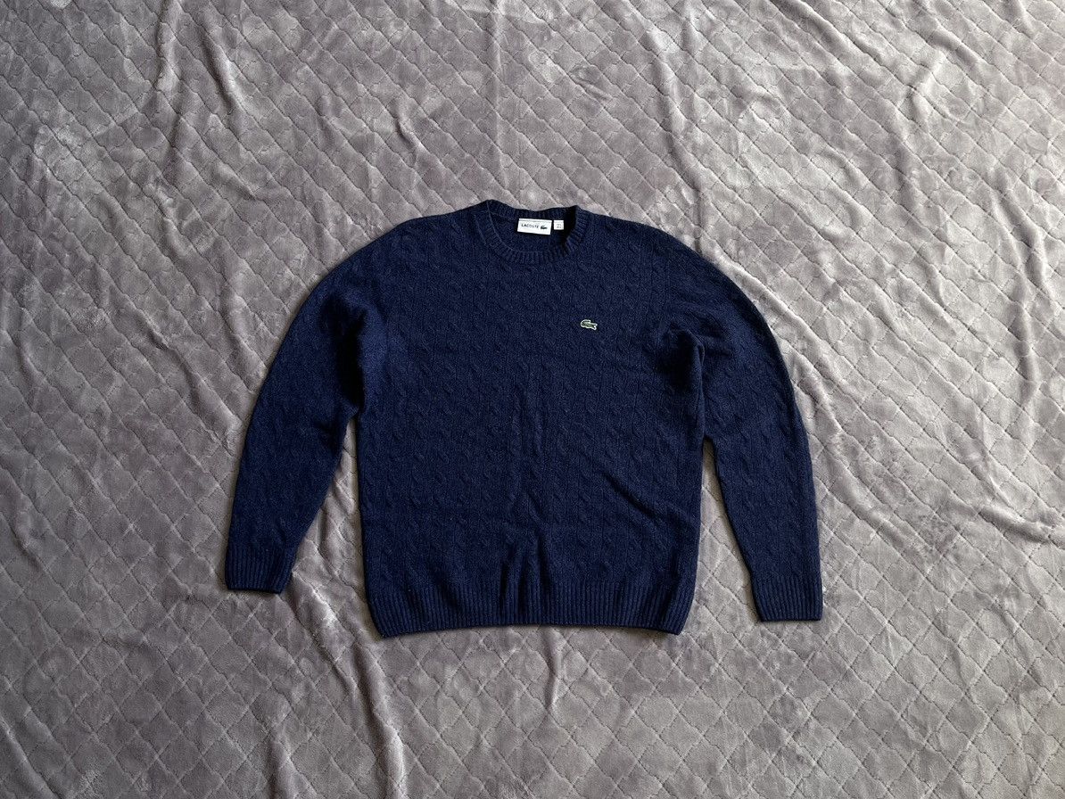 Lacoste × Vintage VINTAGE LACOSTE WOOL SWEATER Size US L / EU 52-54 / 3 - 1 Thumbnail