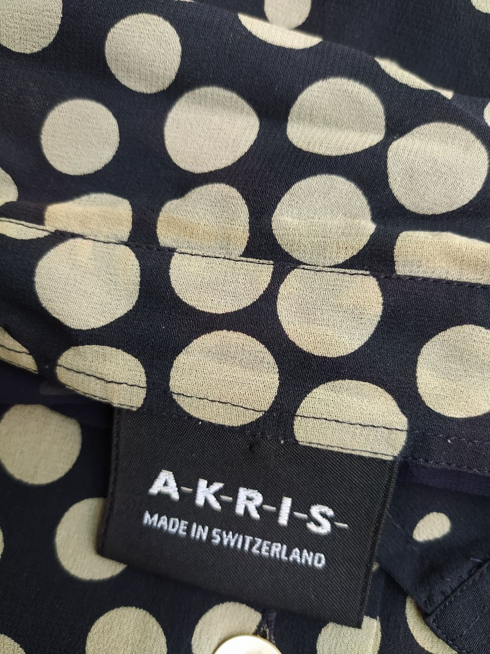 Akris AKRIS SILK POLKA DOT BLOUSE SHIRT SIZE 38 US 8 Size M / US 6-8 / IT 42-44 - 4 Thumbnail