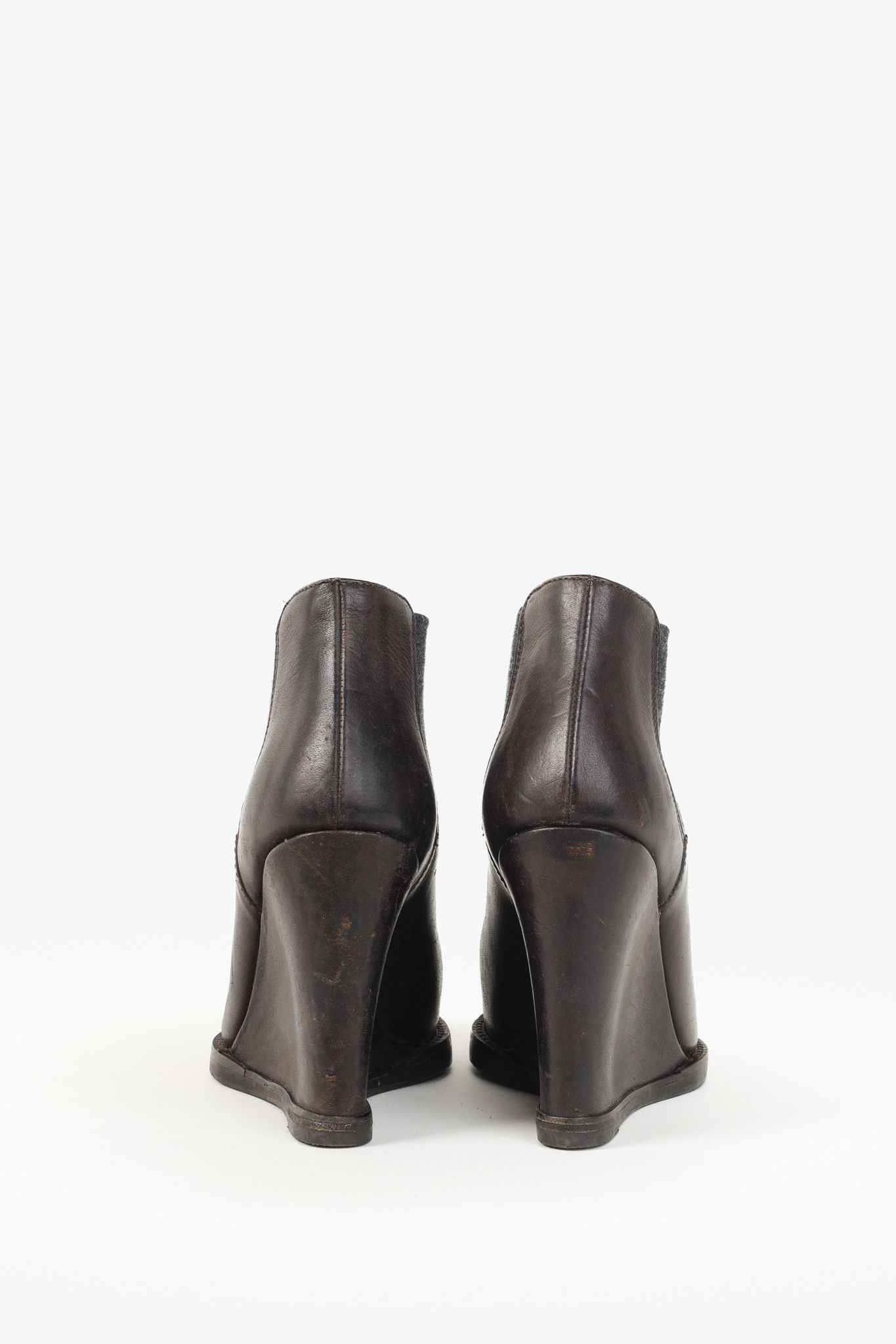 Brunello Cucinelli Brunello Cucinelli Leather Grosgrain Trim Chelsea Boots Size US 6.5 / IT 36.5 - 3 Thumbnail