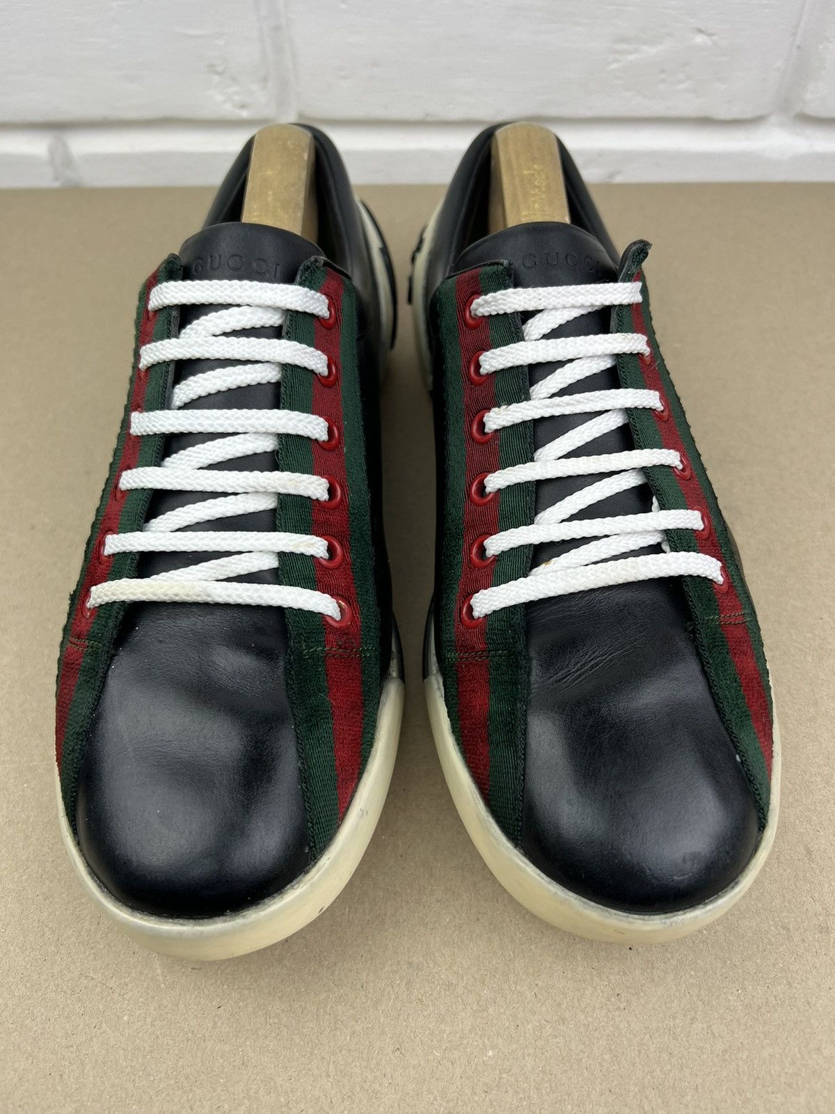 Gucci GUCCI Sneakers Low Top Leather Boulevard Logo Black Men's Size US 8 / EU 41 - 6 Thumbnail