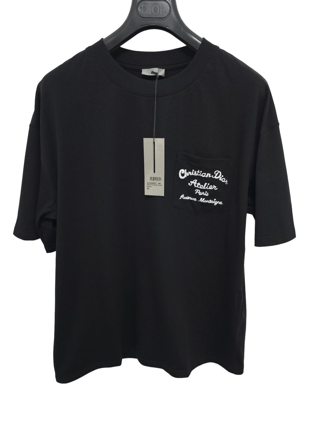 Dior 2018 Dior Homme Atelier Men's Logo-printed Black T-shirt