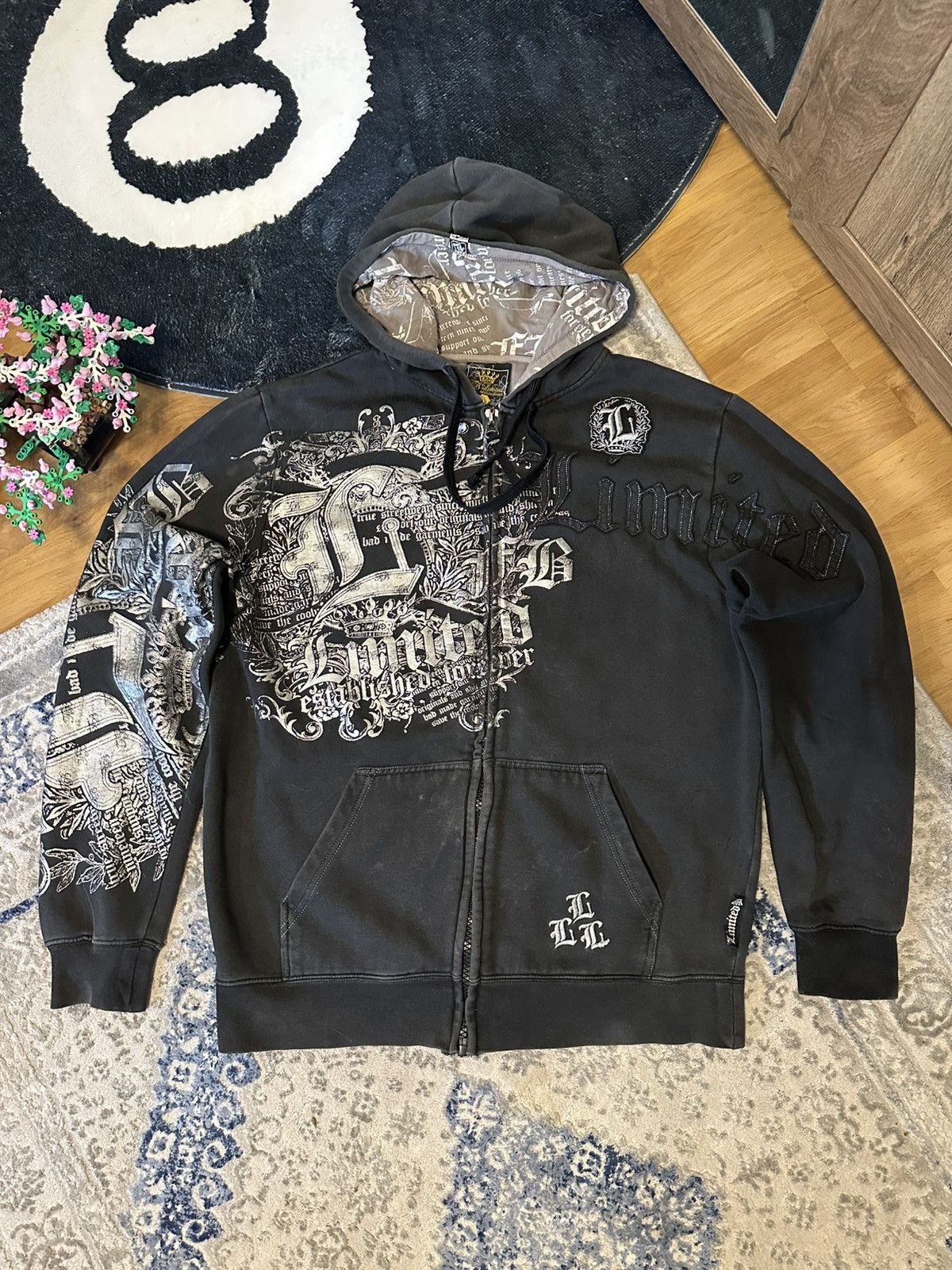 Affliction × Vintage Hoodie affliction vintage y2k baggy opium alternative skate Size US L / EU 52-54 / 3 - 2 Thumbnail