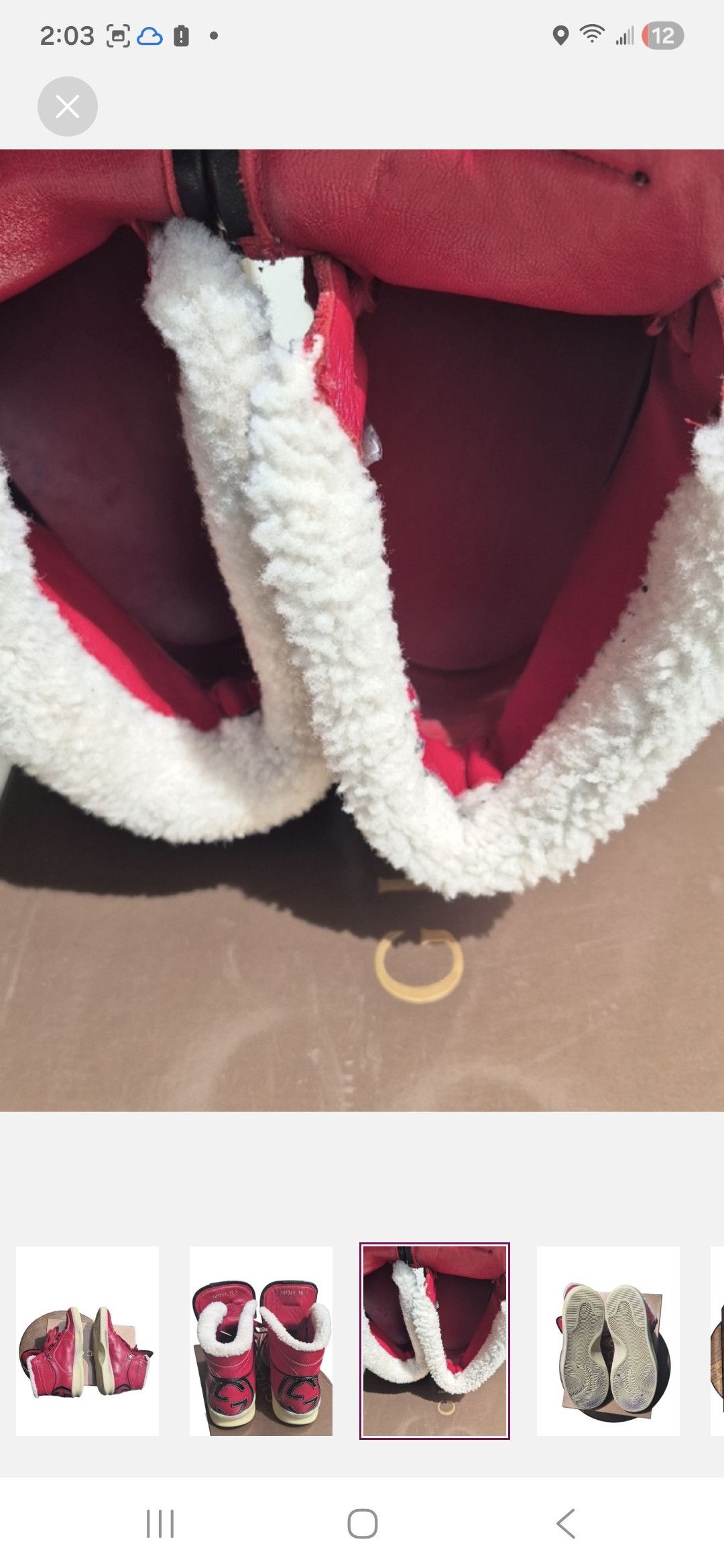 Gucci Gucci 2007©️ S.TTO PELLE S. GOMMA Leather High-Top Sneakers Size US 10.5 / EU 43-44 - 9 Thumbnail