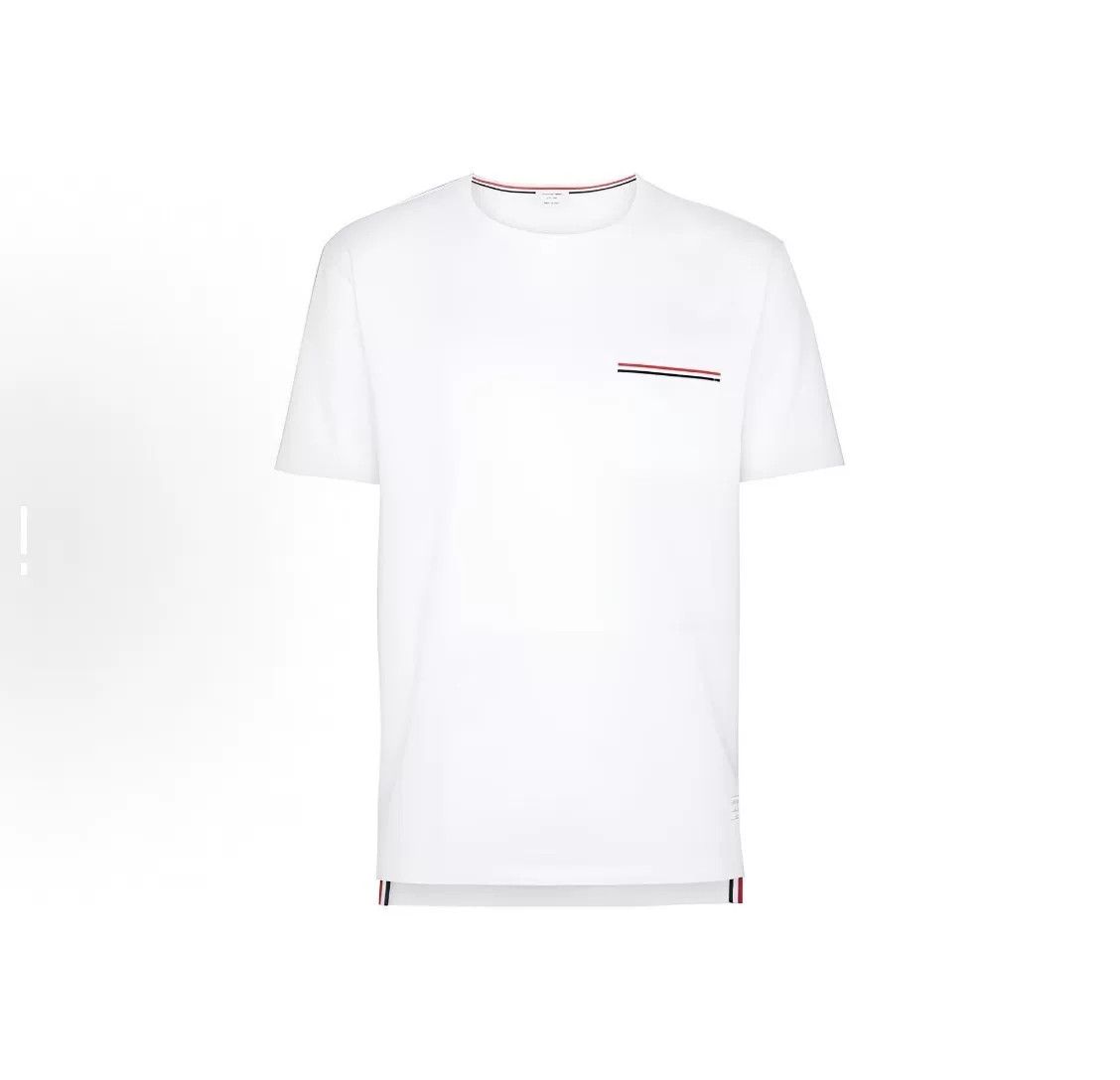 Thom Browne THOM BROWNE Slim Fit Solid Crewneck T-Shirt Size US S / EU 44-46 / 1 - 1 Thumbnail