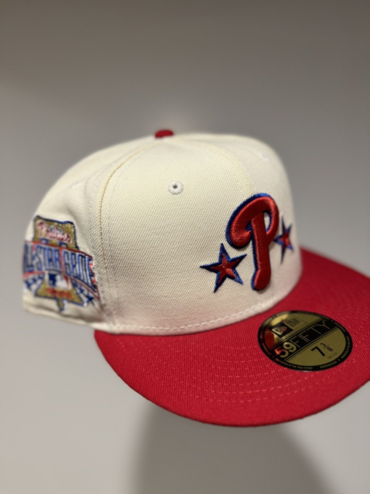 Hat Club × MLB × New Era Hatclub Exclusive Philadelphia Phillies Off White Grey Brim Size ONE SIZE - 1 Thumbnail