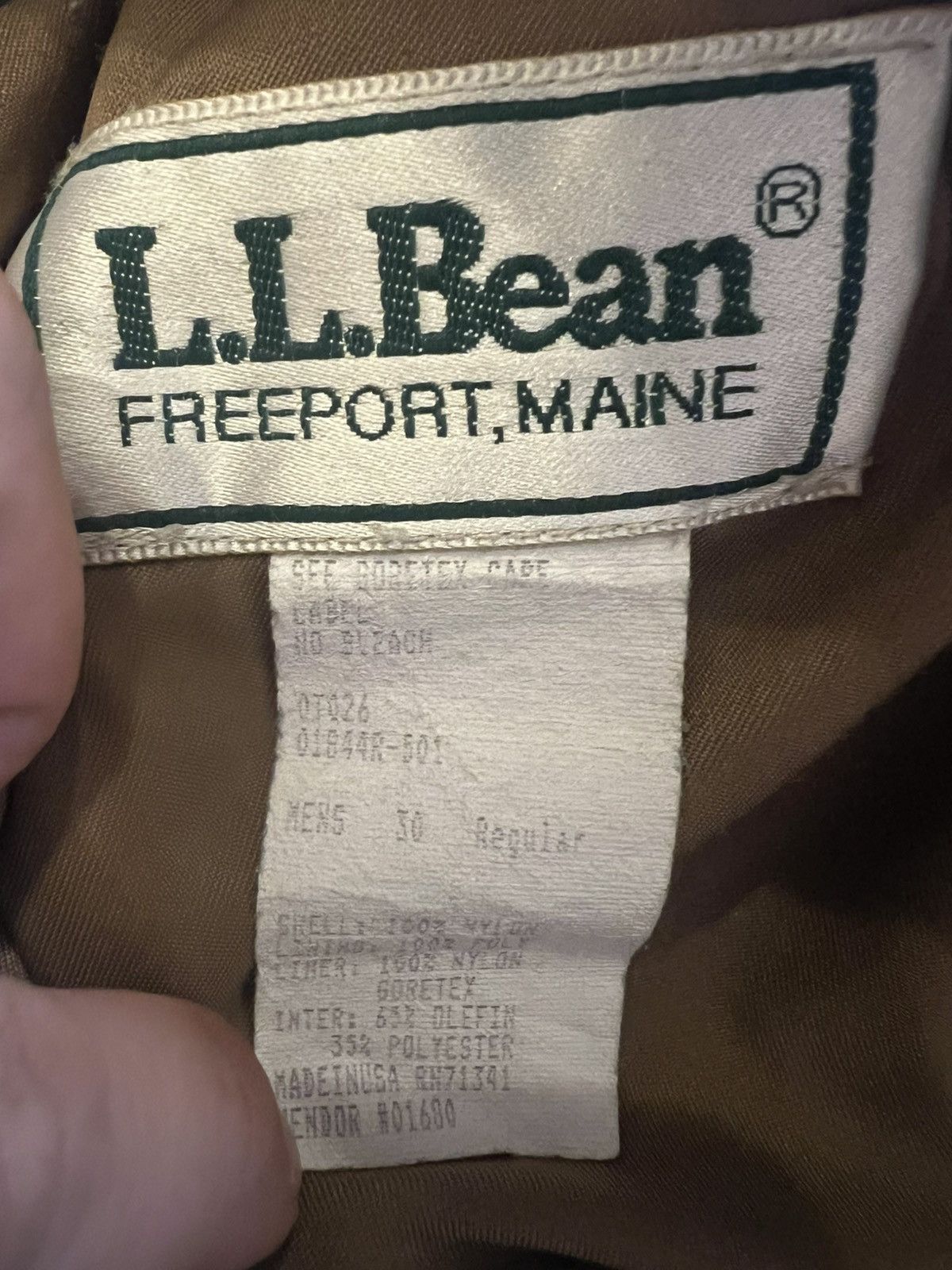 L.L. Bean × Vintage L.L. Bean Gore-Tex Thermal Insulated Camo Pants Size US 30 / EU 46 - 13 Thumbnail