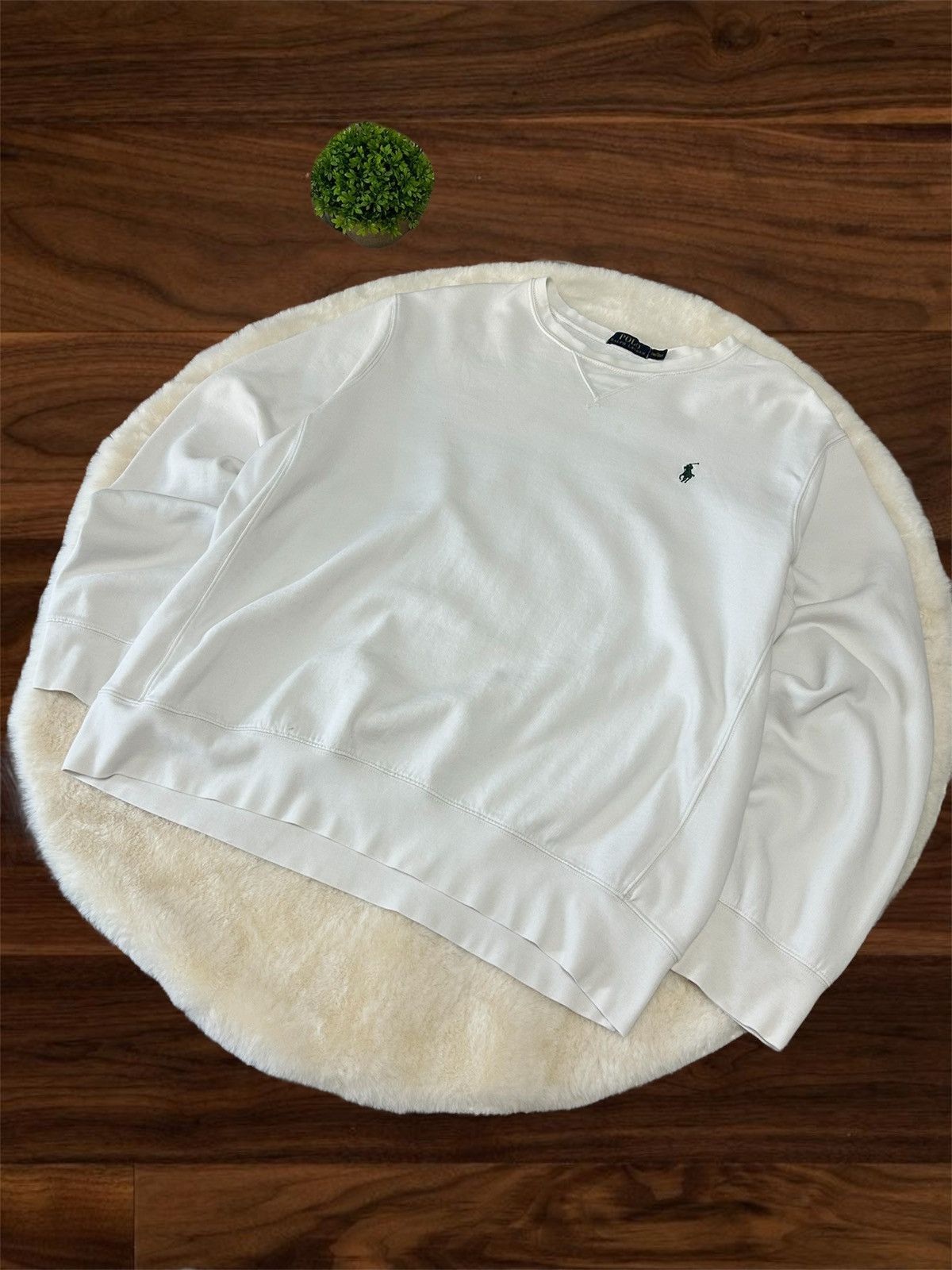 Ralph Lauren 👕 Ralph Lauren White Sweatshirt Size US XL / EU 56 / 4 - 1 Thumbnail