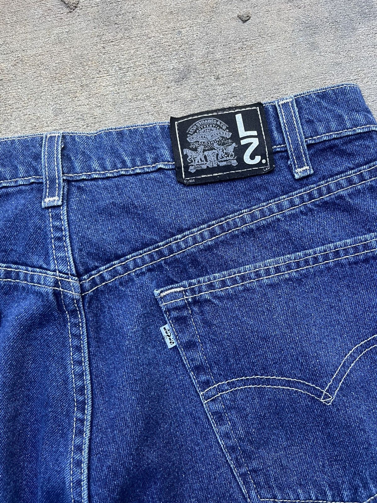 Levi's Vintage 90s Levis L2 Jnco Style Baggy Denim Skater Jeans Size US 34 / EU 50 - 3 Thumbnail