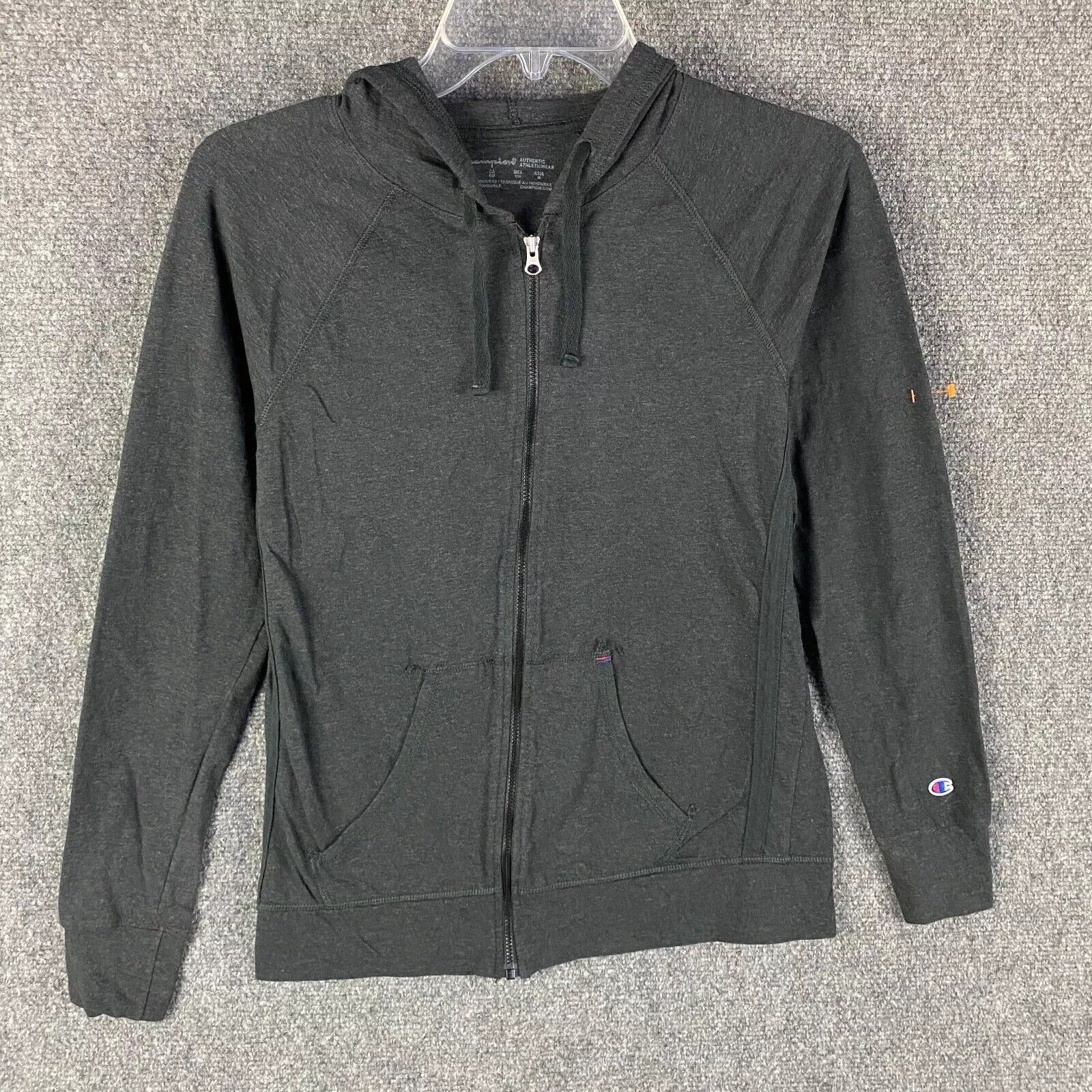 Champion Champion Hoodie Women's Small Full Zip Cotton Blend Gray S Size S / US 4 / IT 40 - 1 Thumbnail
