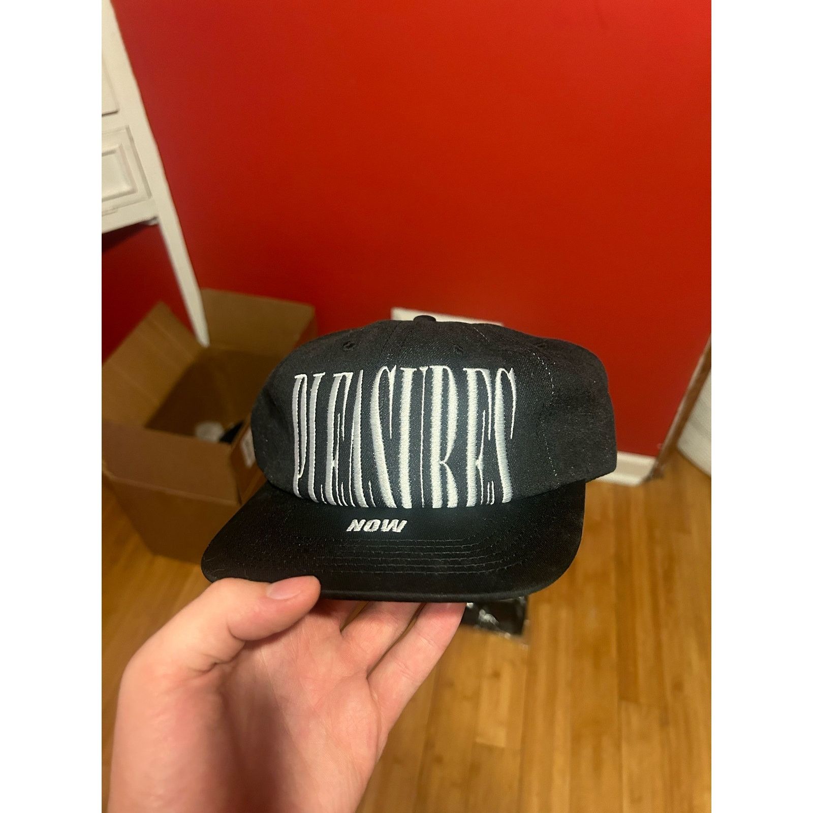 Pleasures Pleasures Stretched Embroidered Spell Out Hat Size ONE SIZE - 2 Thumbnail