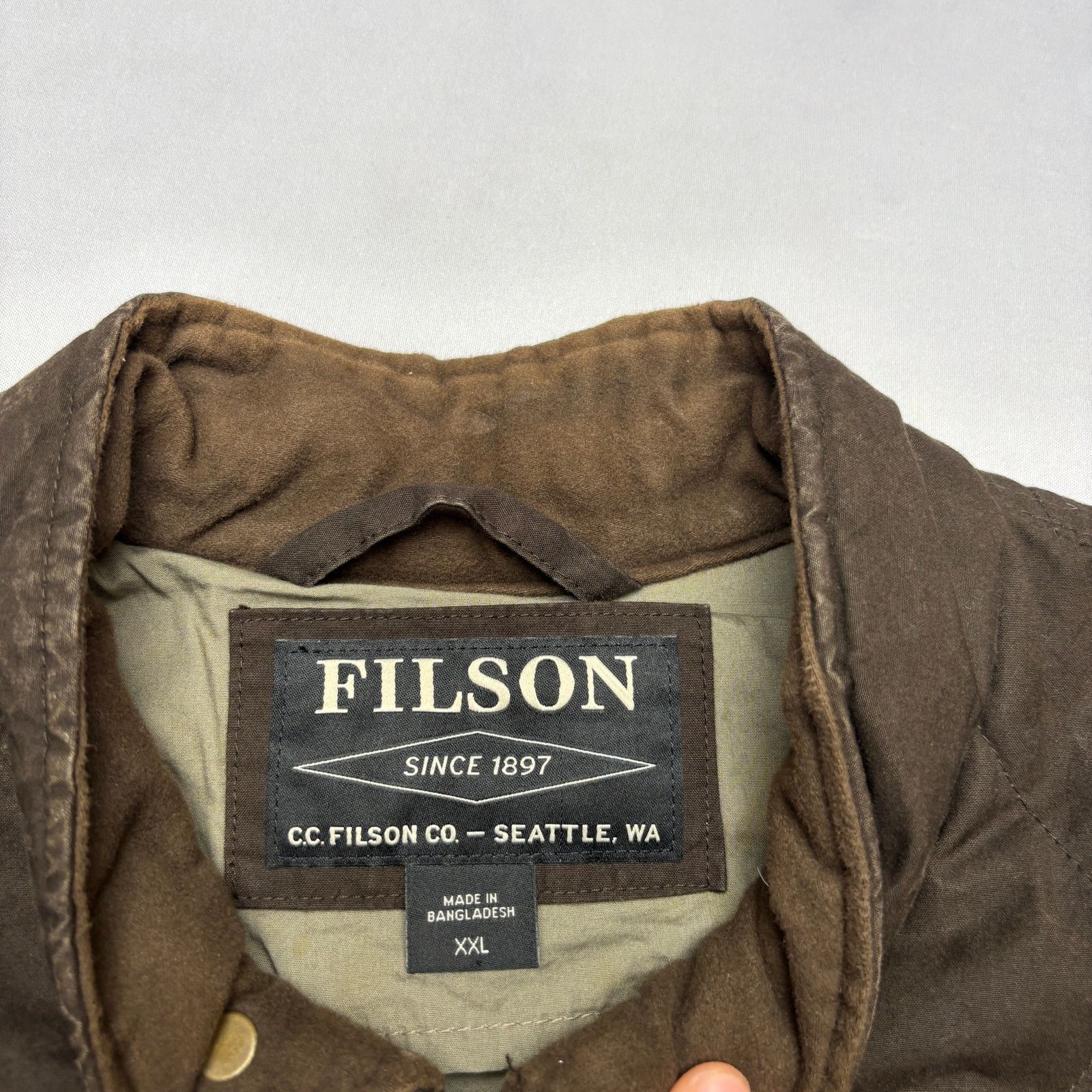 Filson Filson Quilted Polson Vest Coyote Brown 2XL Waxed Workwear Size US XXL / EU 58 / 5 - 4 Thumbnail