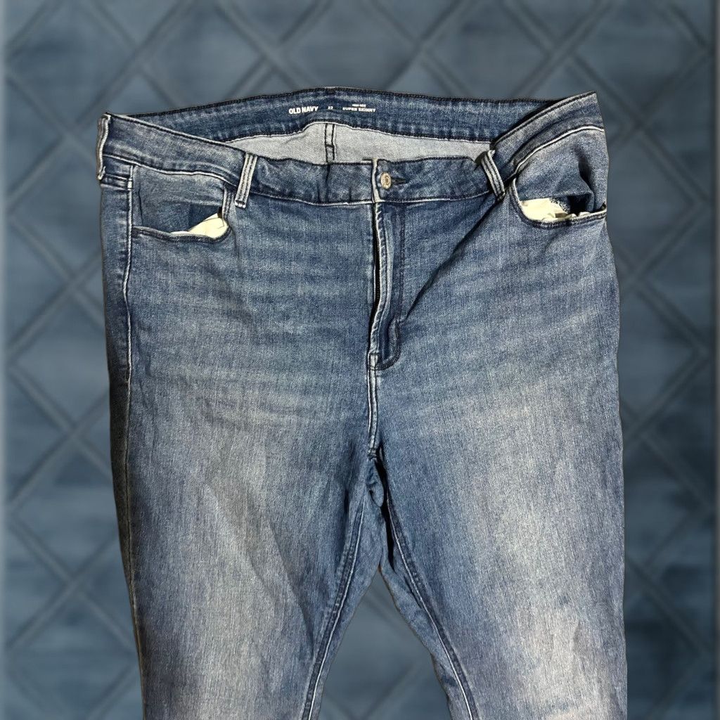 Old Navy Old Navy Womens Jeans Slim Skinny High Rise 22 Plus Blue Medium Wash 30in Inseam Womens Size 40" / US 18 - 1 Thumbnail